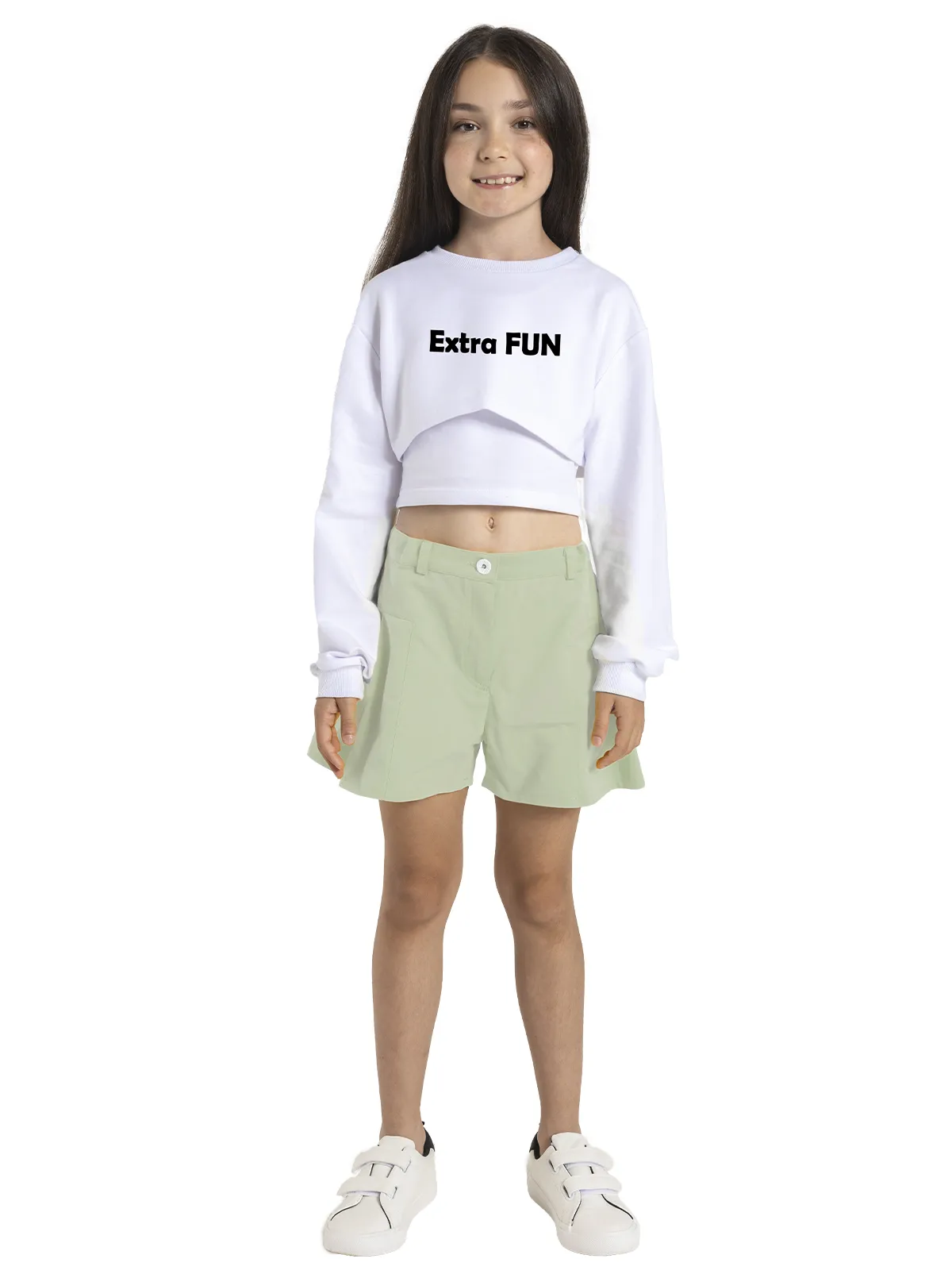 Шорты для девочки О56920 (зеленый)