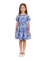 Платье для девочки О54743 (синий)