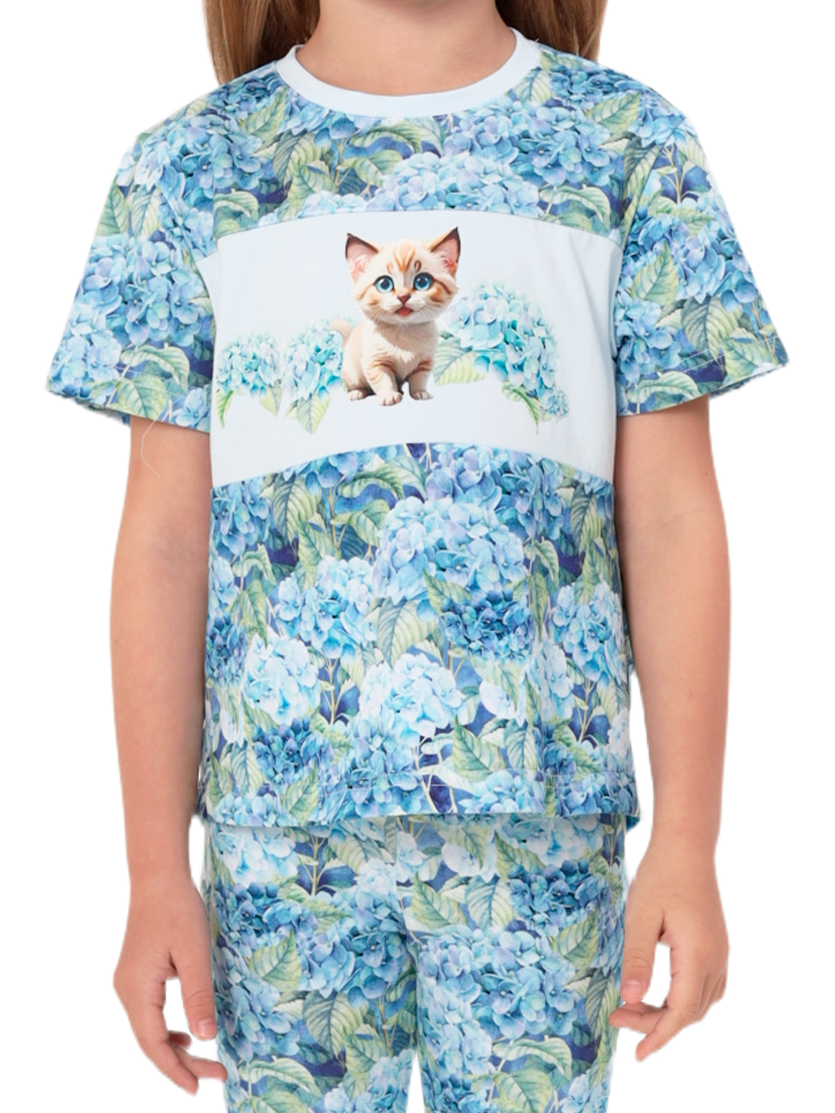 Джемпер для девочки О57107 (голубой)