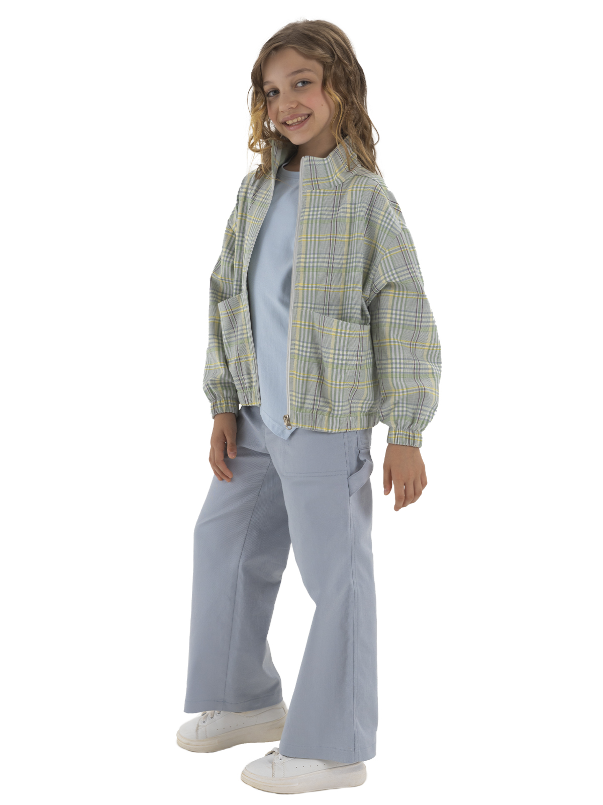 Жакет для девочки О56825 (зеленый)