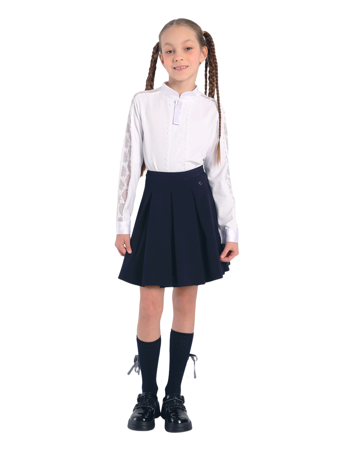 Блузка для девочки О76980 (белый)