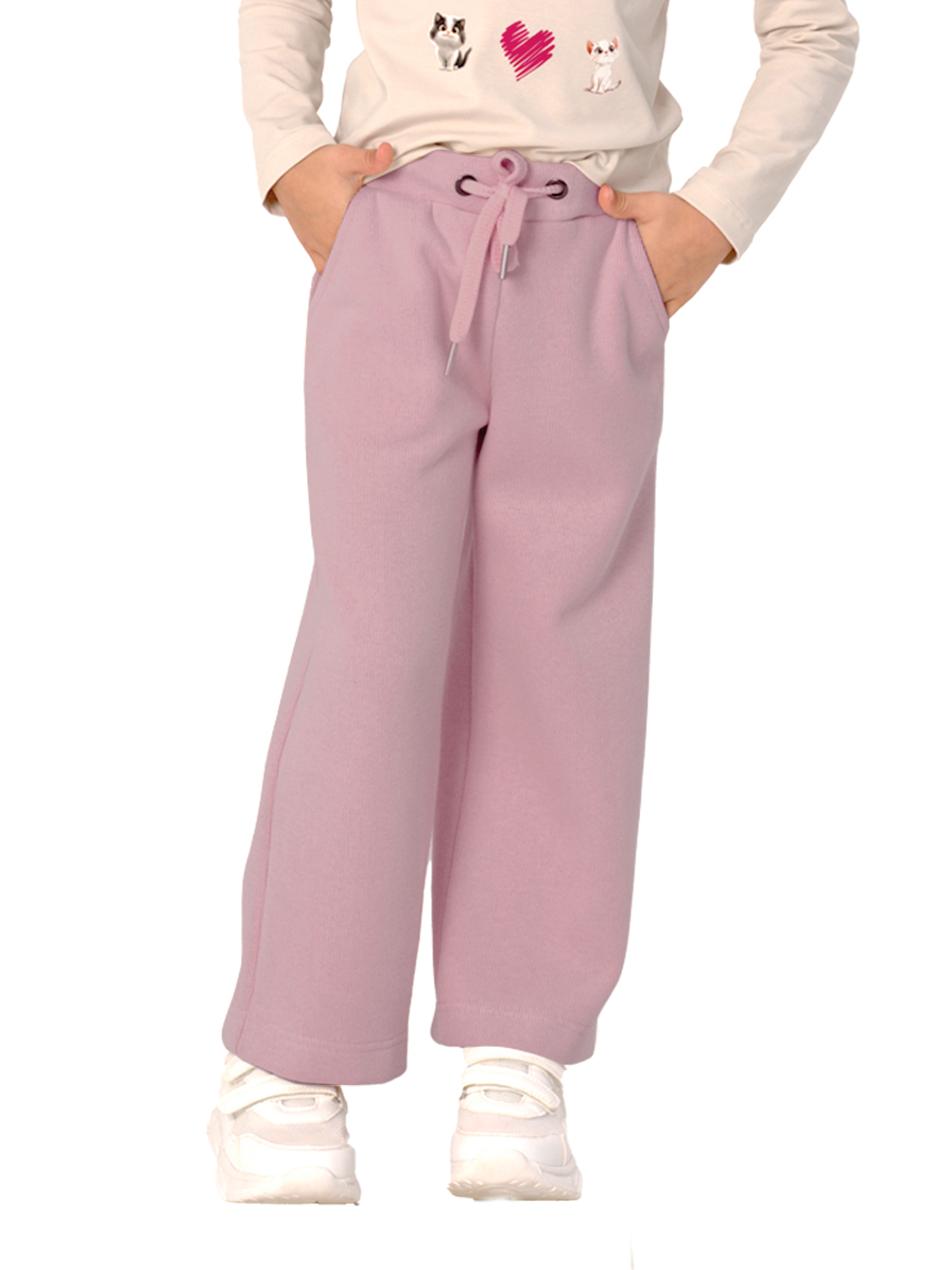 Брюки для девочки О57305 (розовый)