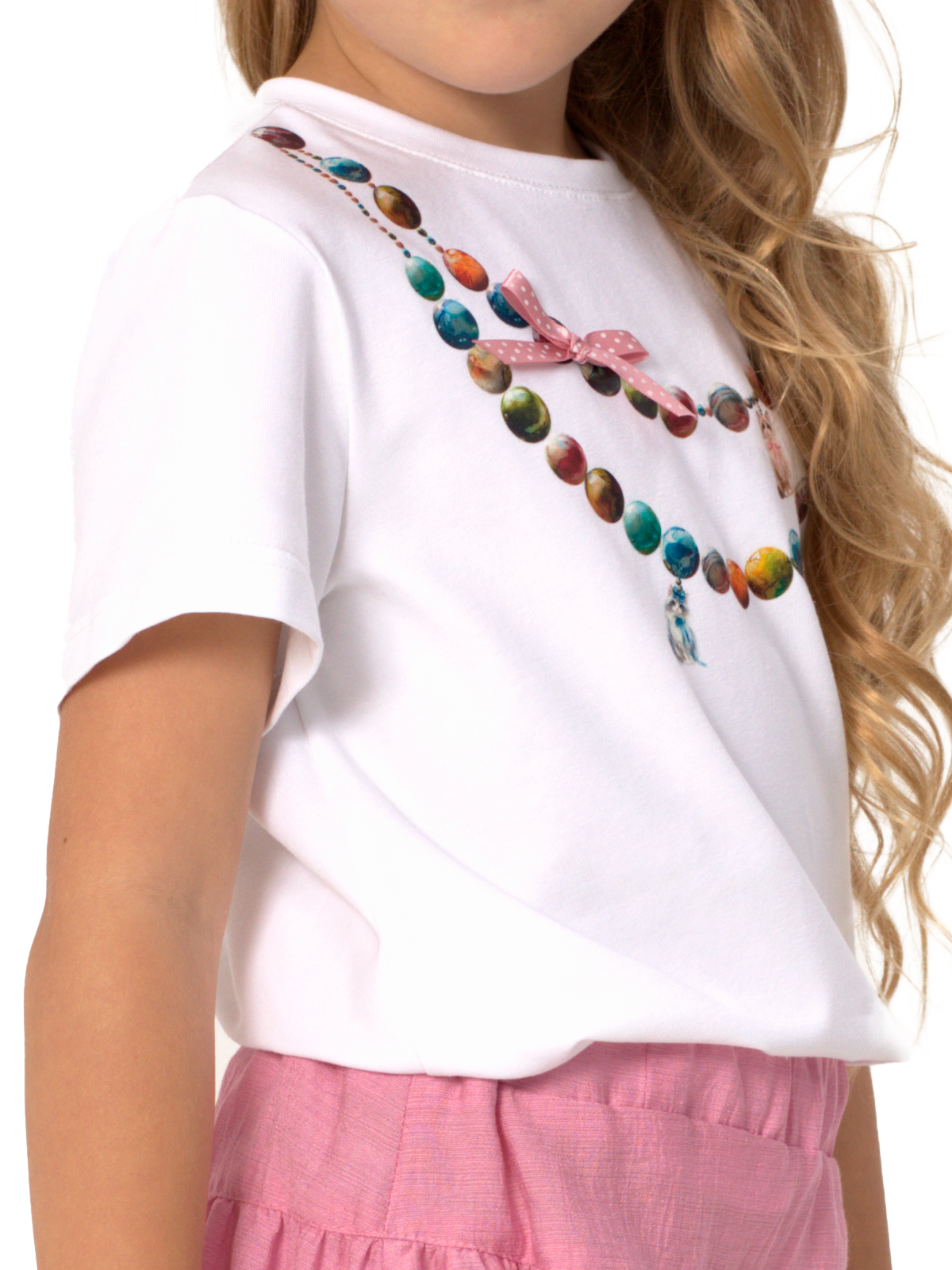 Джемпер для девочки О57234 (белый)