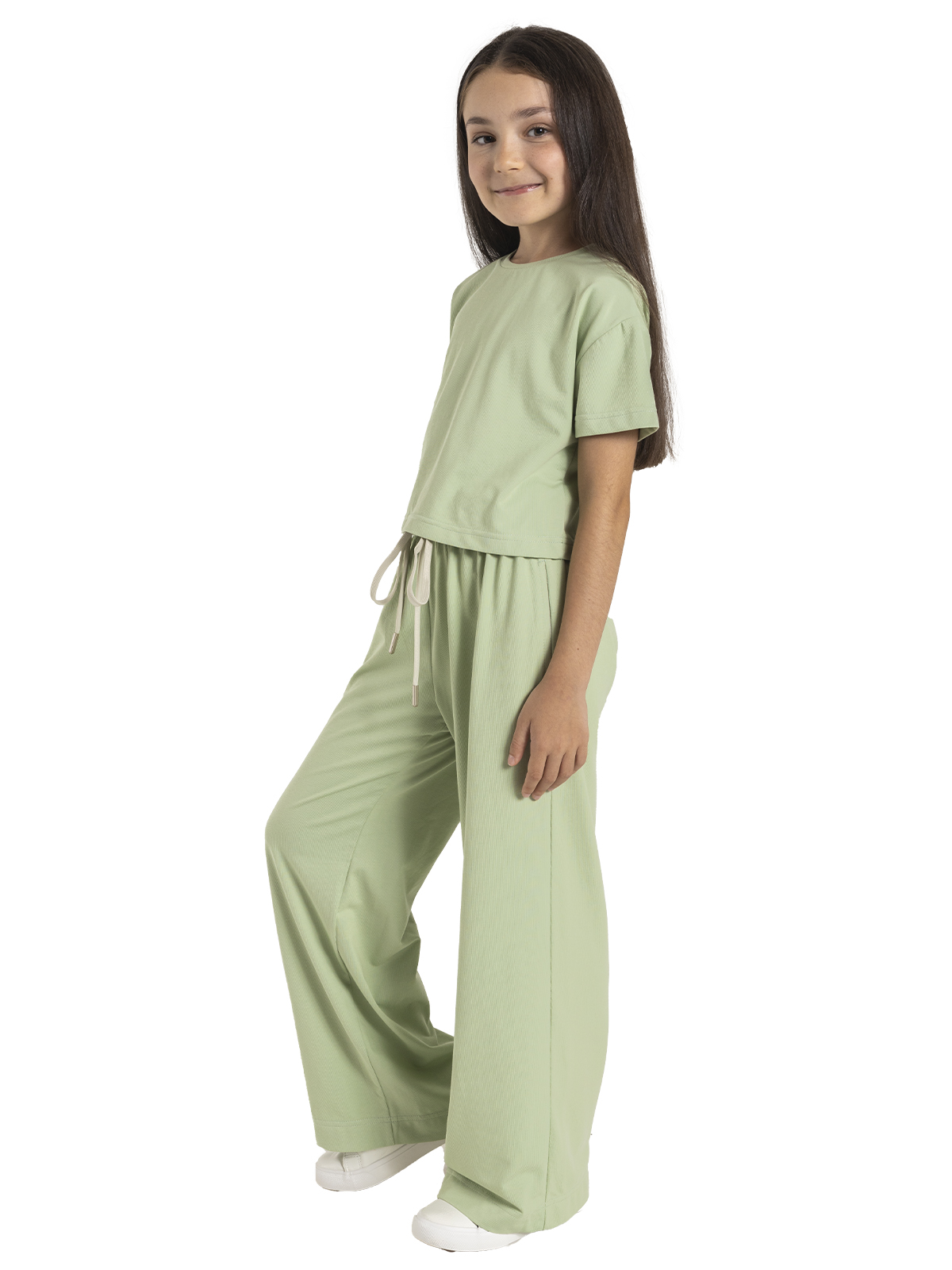 Комп.:джемп.,брюки для девочки О56910 (зеленый)