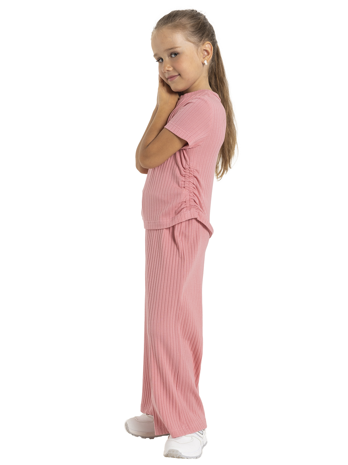 Брюки для девочки О56858 (розовый)