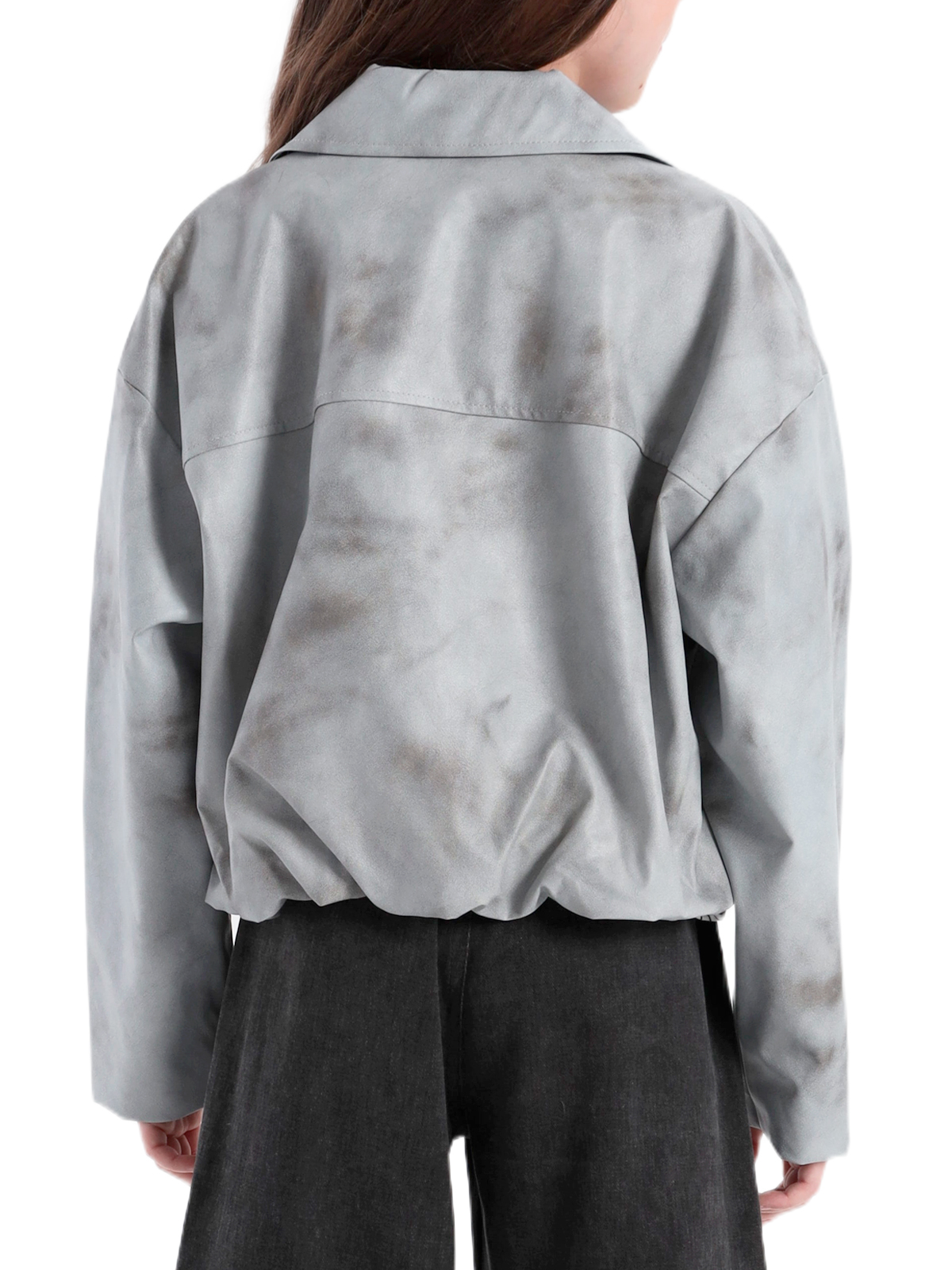 Куртка для девочки О57273 (серый)