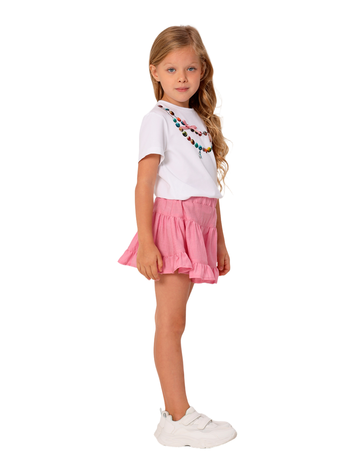 Джемпер для девочки О57234 (белый)