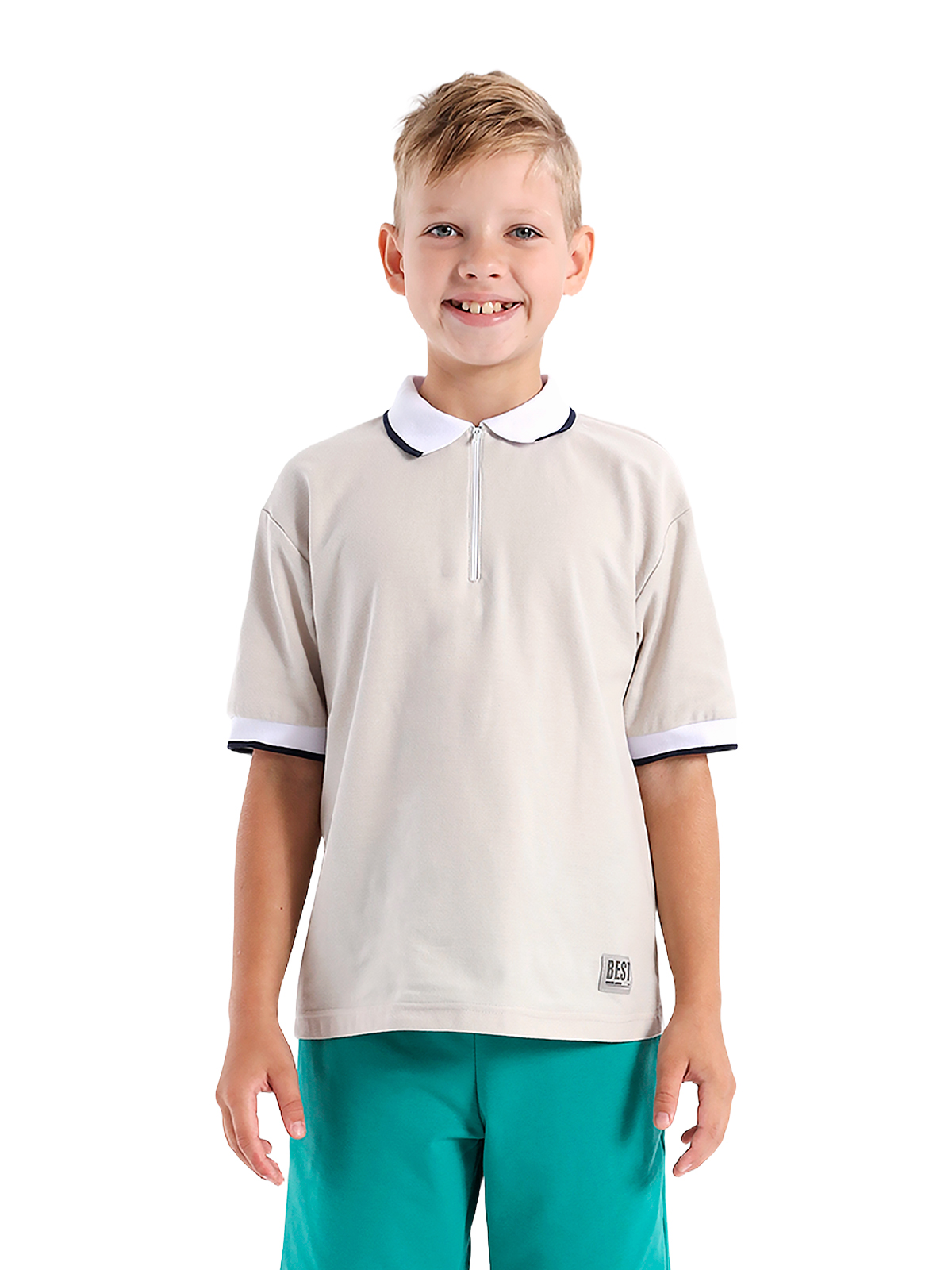 Джемпер для мальчика О47332 (бежевый)