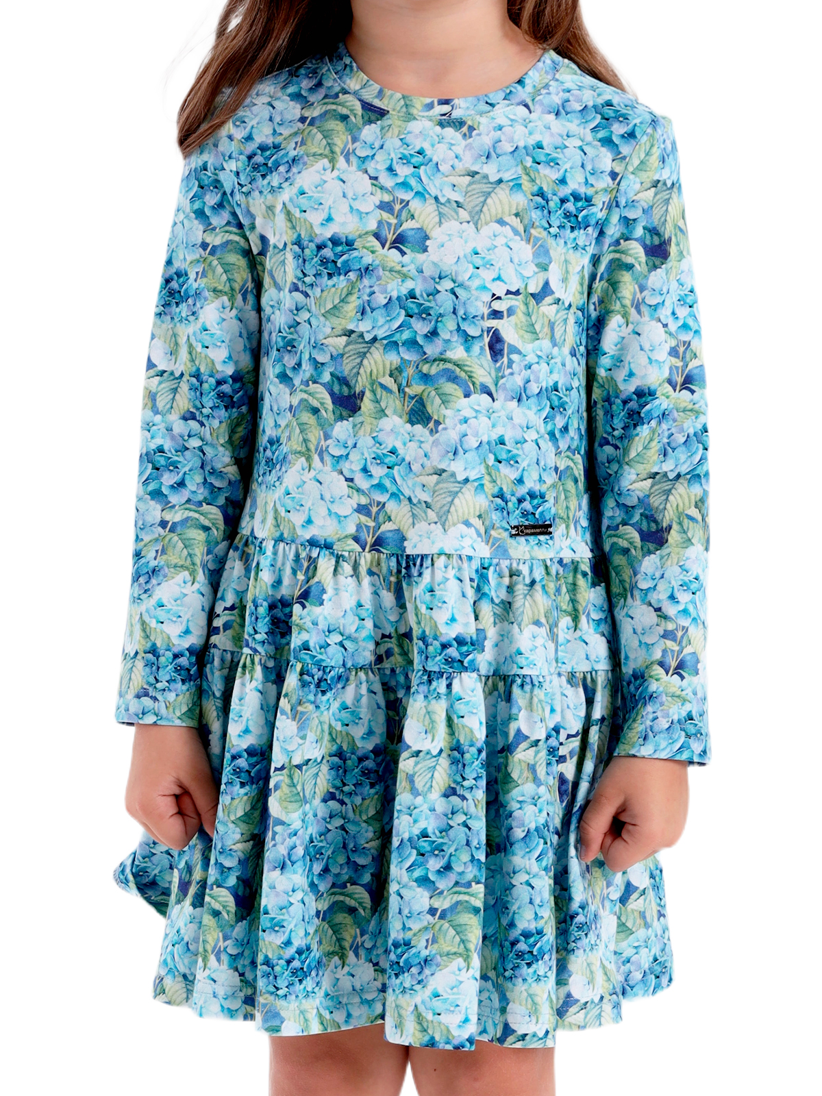 Платье для девочки О57154 (голубой)