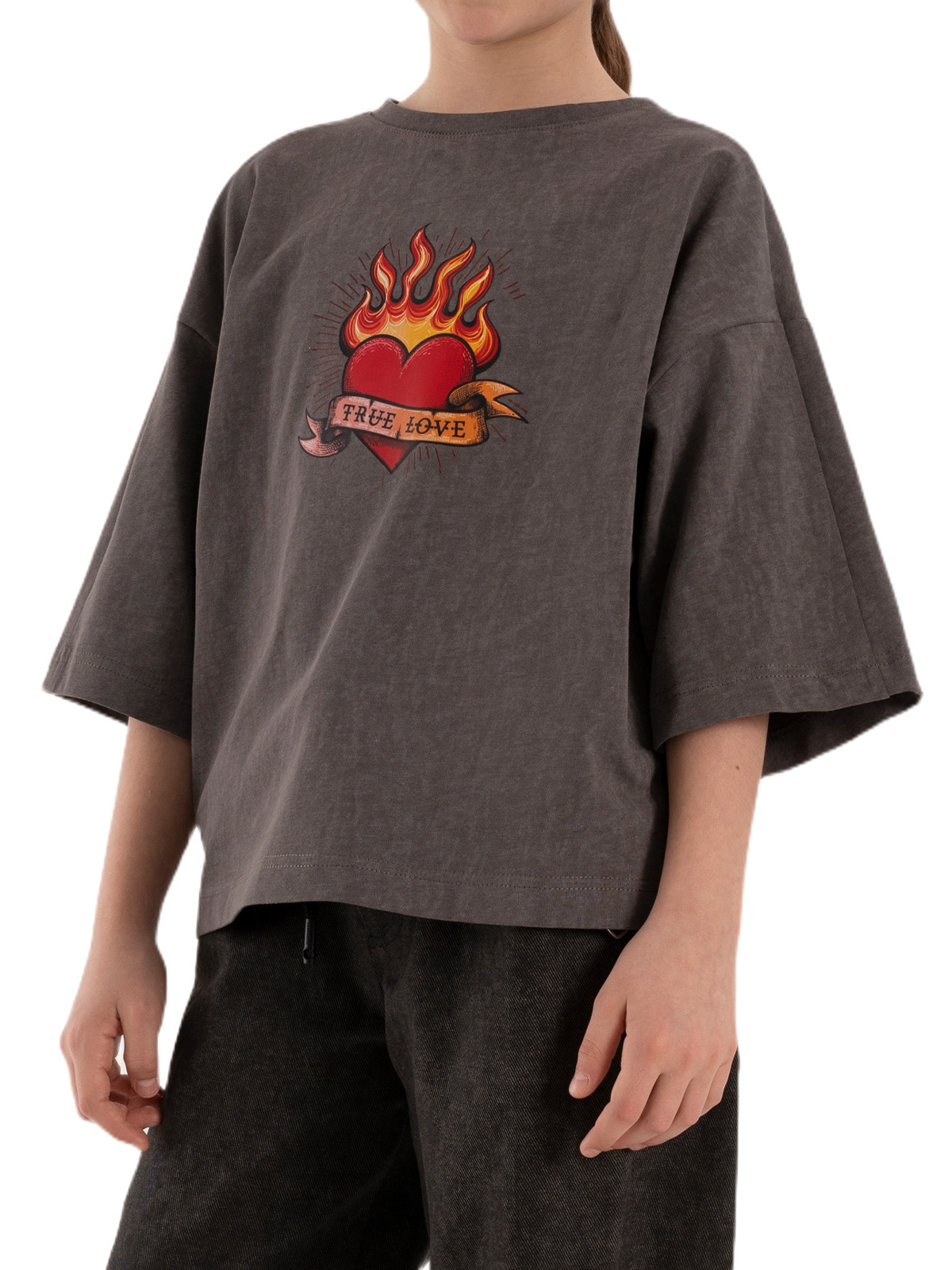 Джемпер для девочки О67078 (серый)