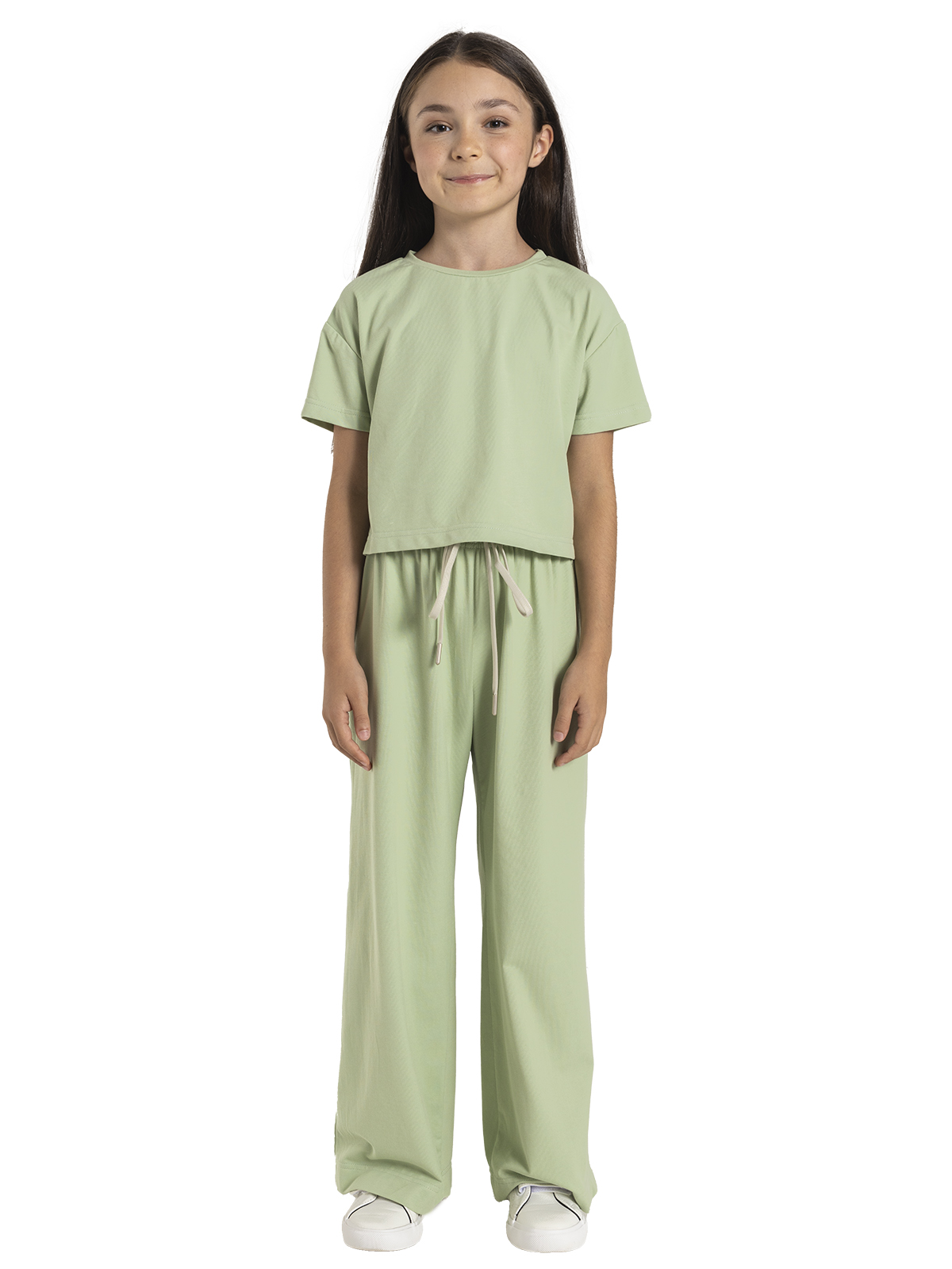 Комп.:джемп.,брюки для девочки О56910 (зеленый)