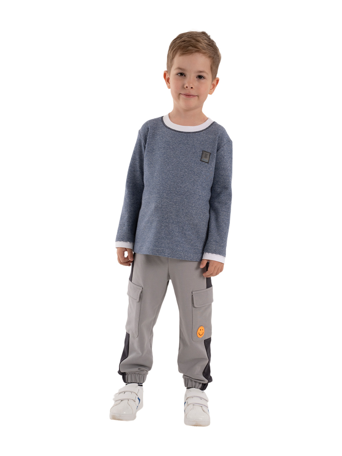 Джемпер для мальчика О37125 (деним)