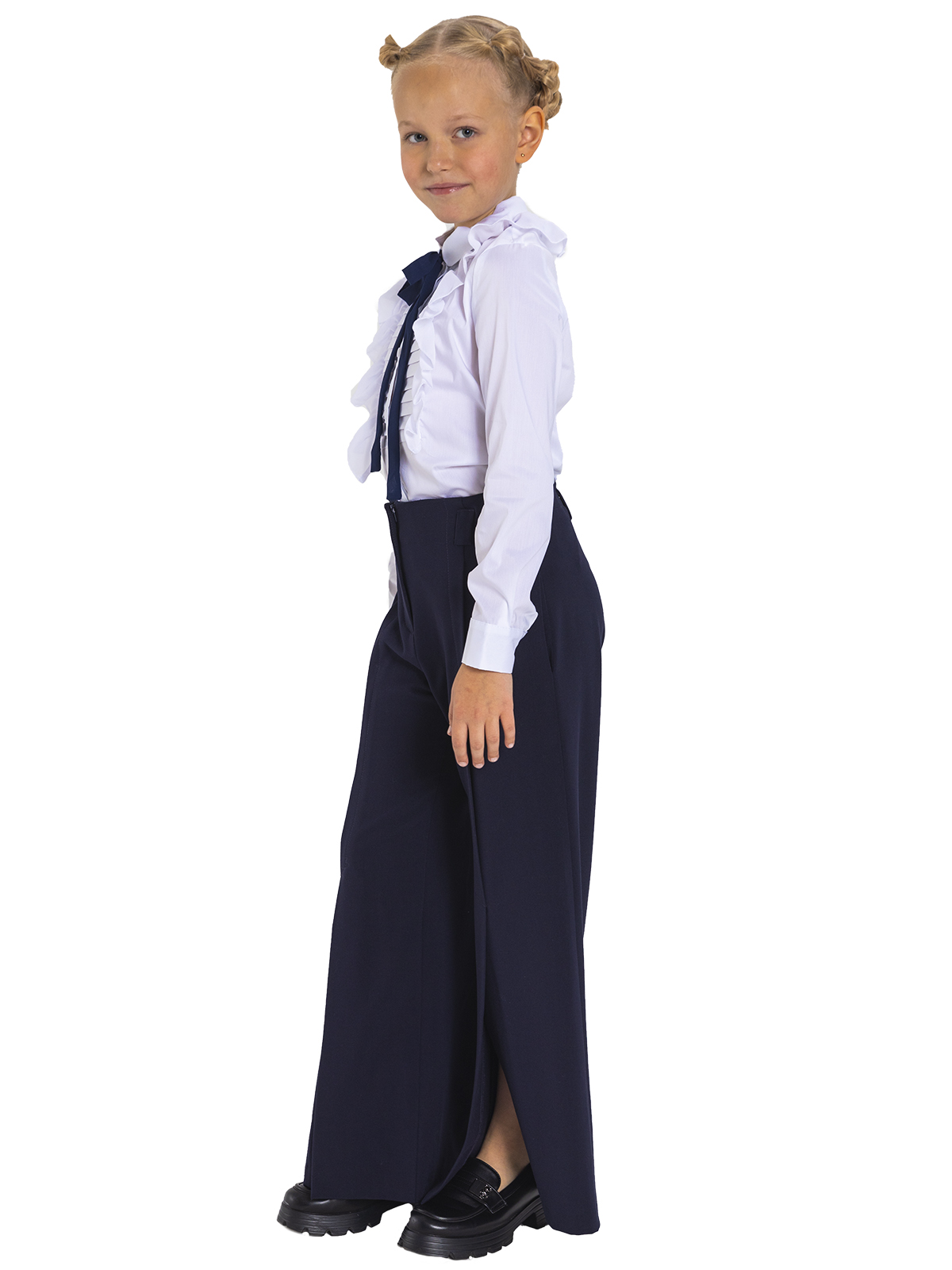 Брюки для девочки О76999 (синий)