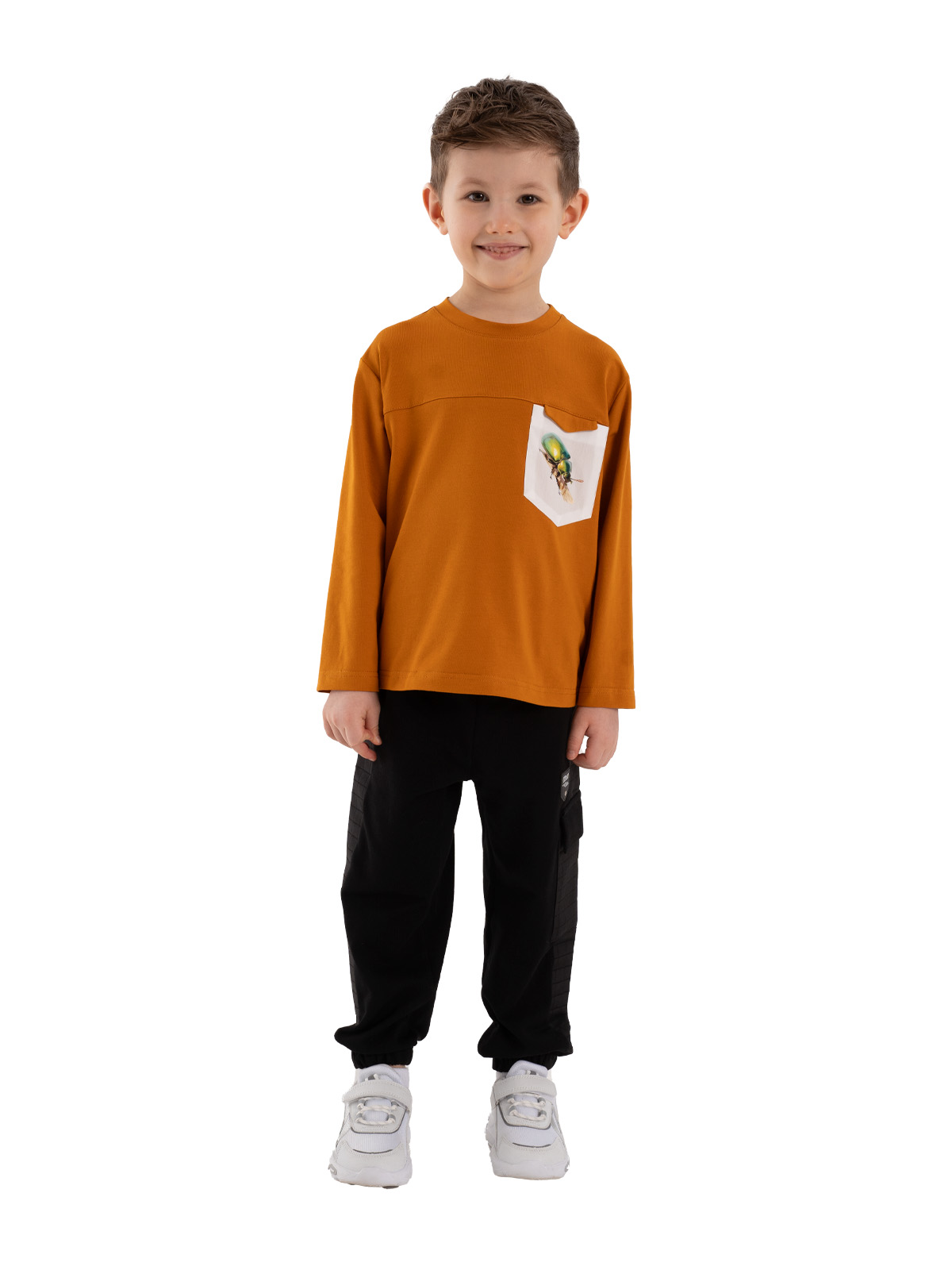 Джемпер для мальчика О37178 (коричневый)