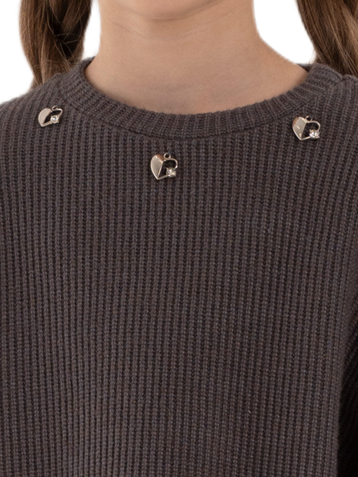 Джемпер для девочки О67074 (серый)