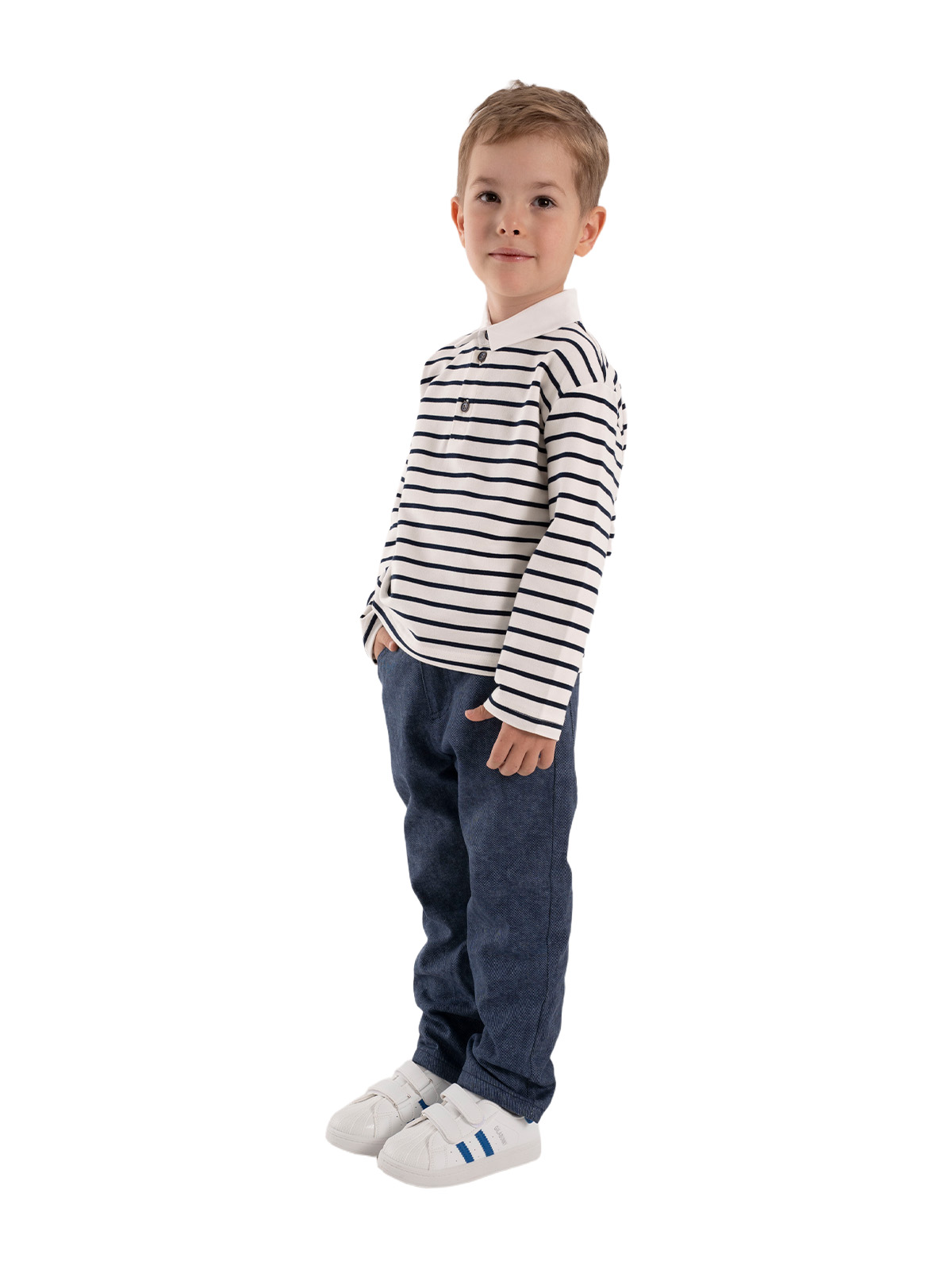 Брюки для мальчика О37123 (деним)