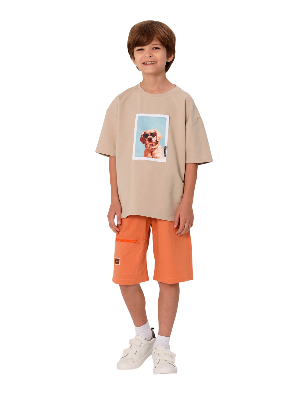 Джемпер для мальчика О47330 (коричневый)