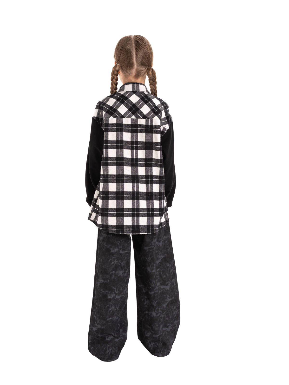 Брюки для девочки О66593 (черный)