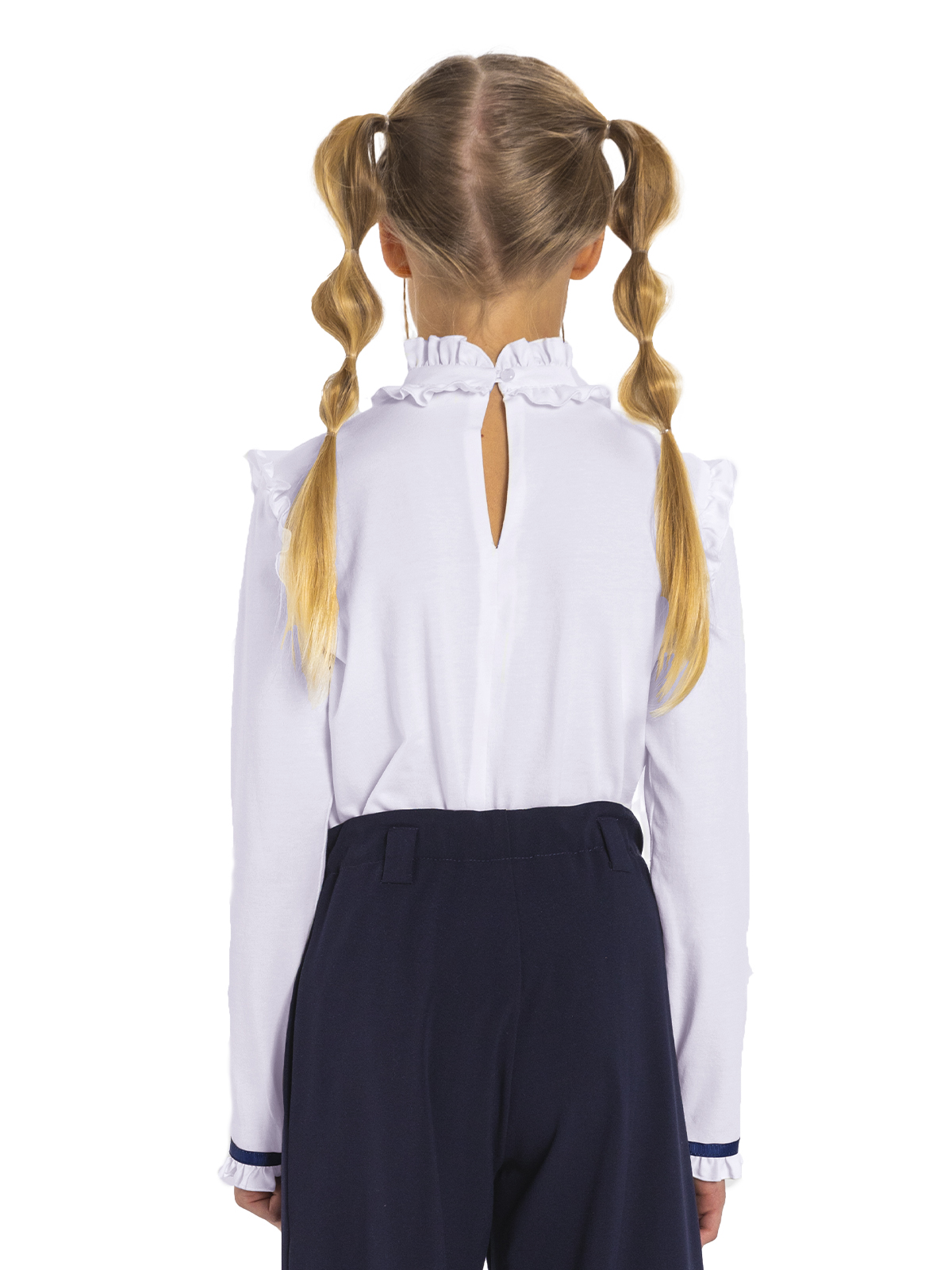 Блузка для девочки О76976 (белый)