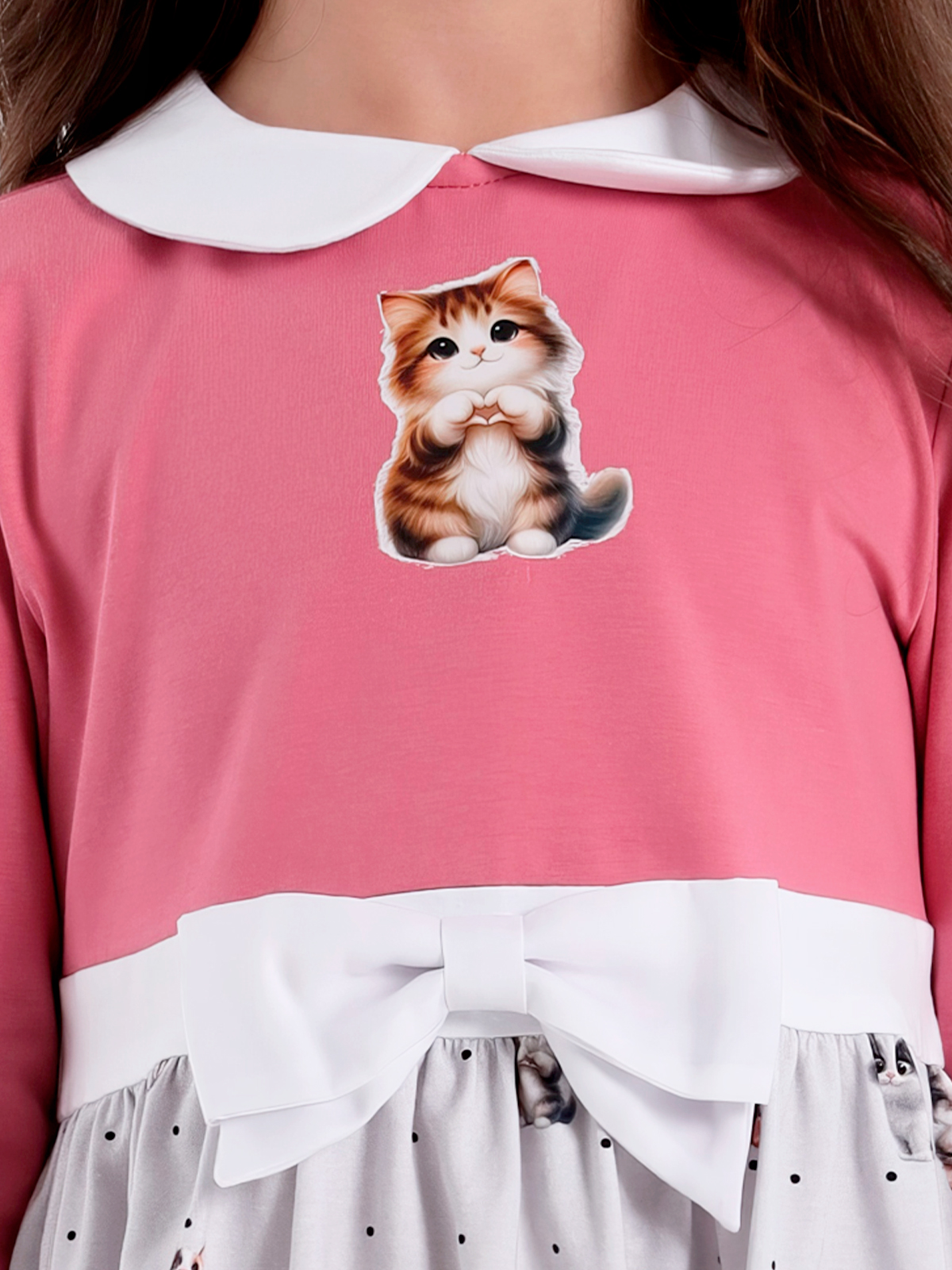 Платье для девочки О56783 (розовый)