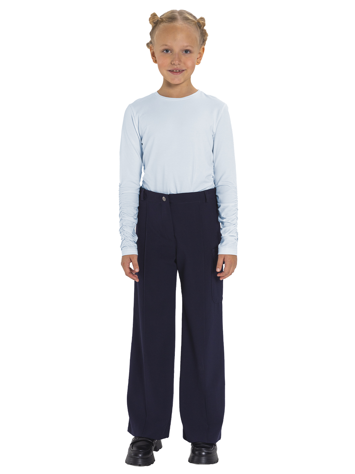 Джемпер для девочки О77050 (голубой)