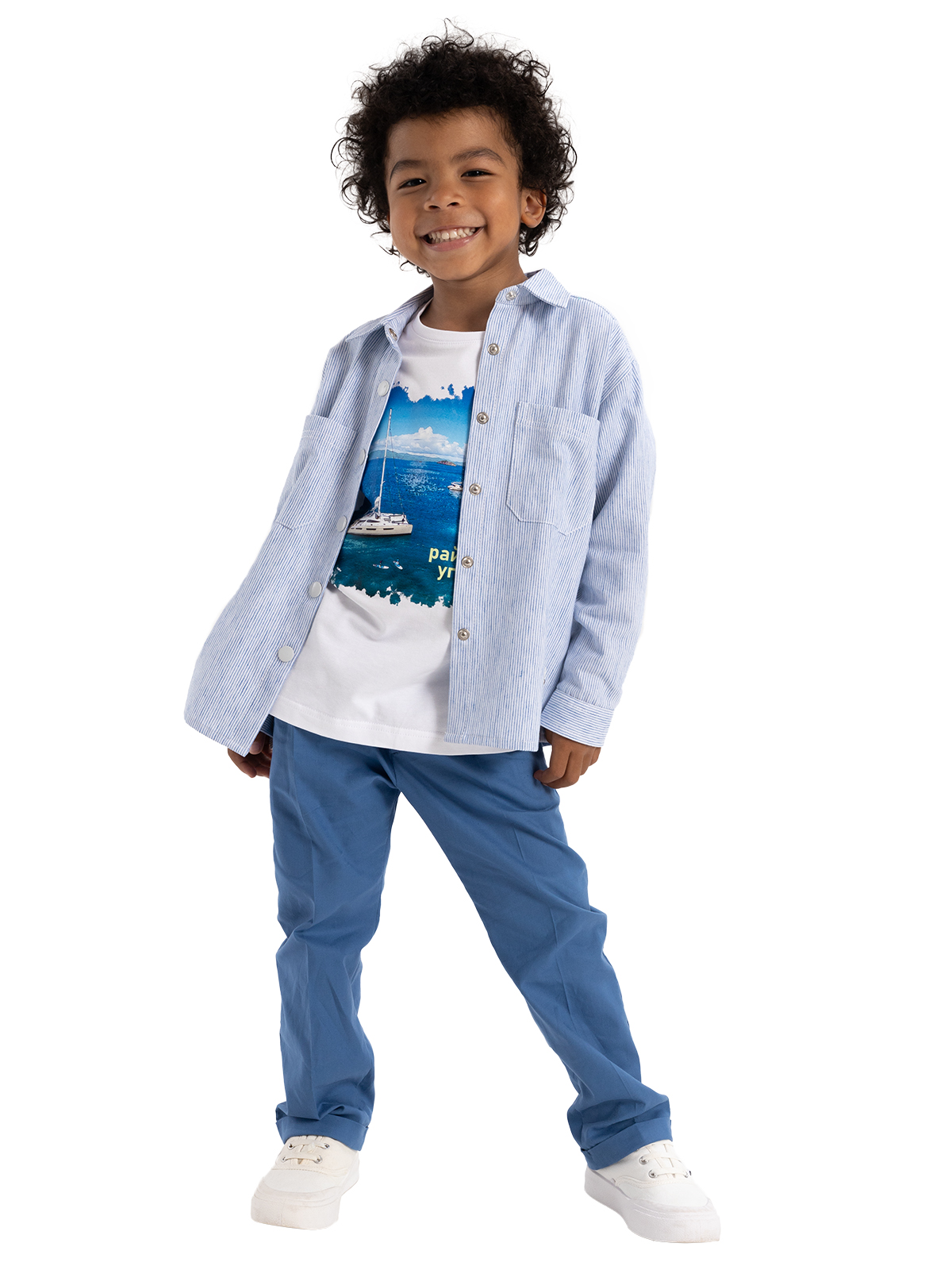 Брюки для мальчика О46471 (деним)