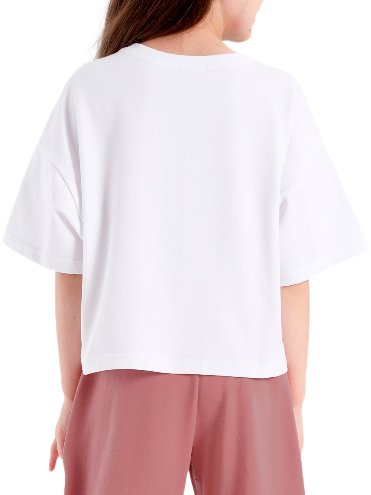 О57285 Джемпер дев. 128-64 белый 