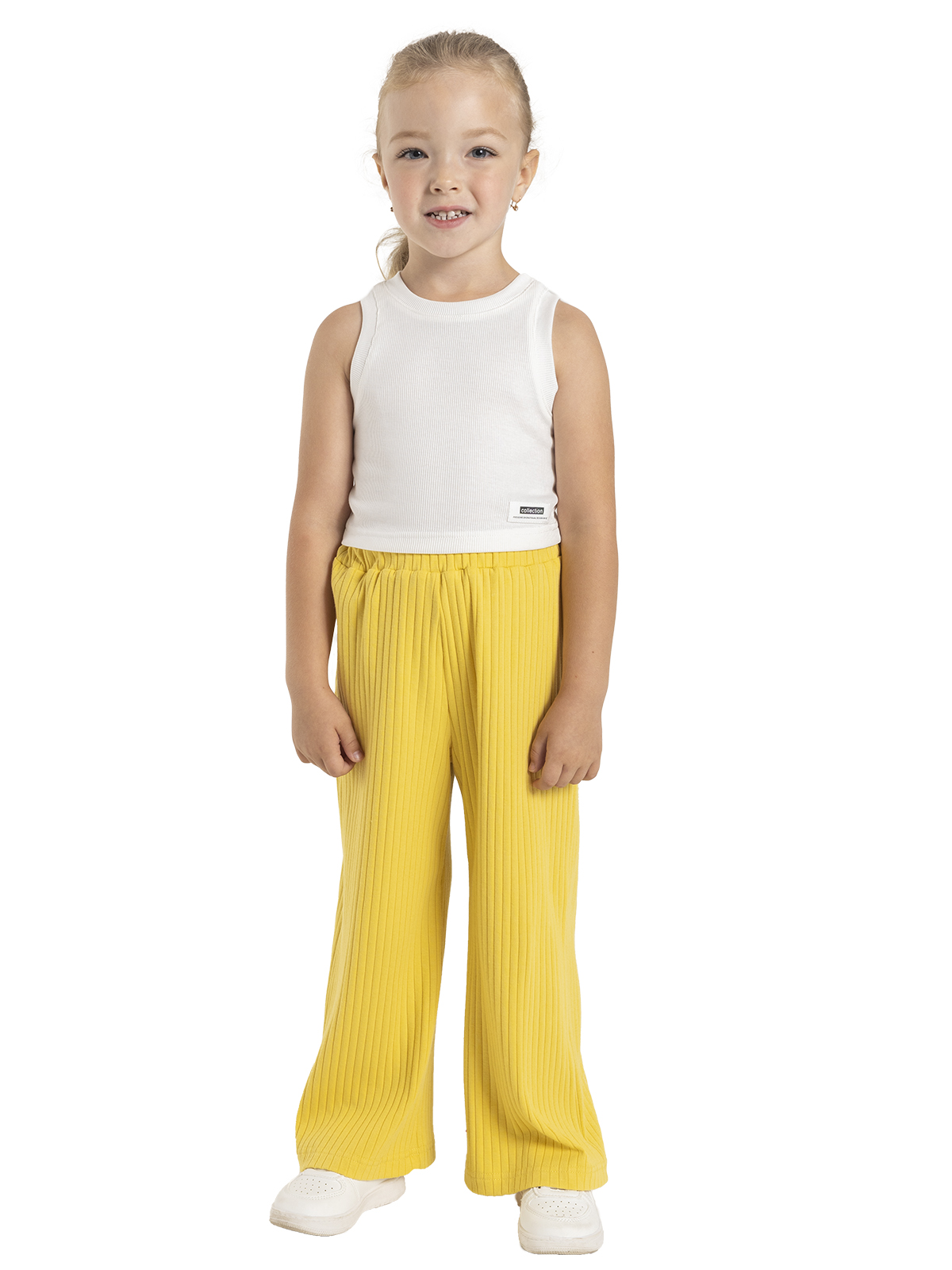 Брюки для девочки О56858 (желтый)