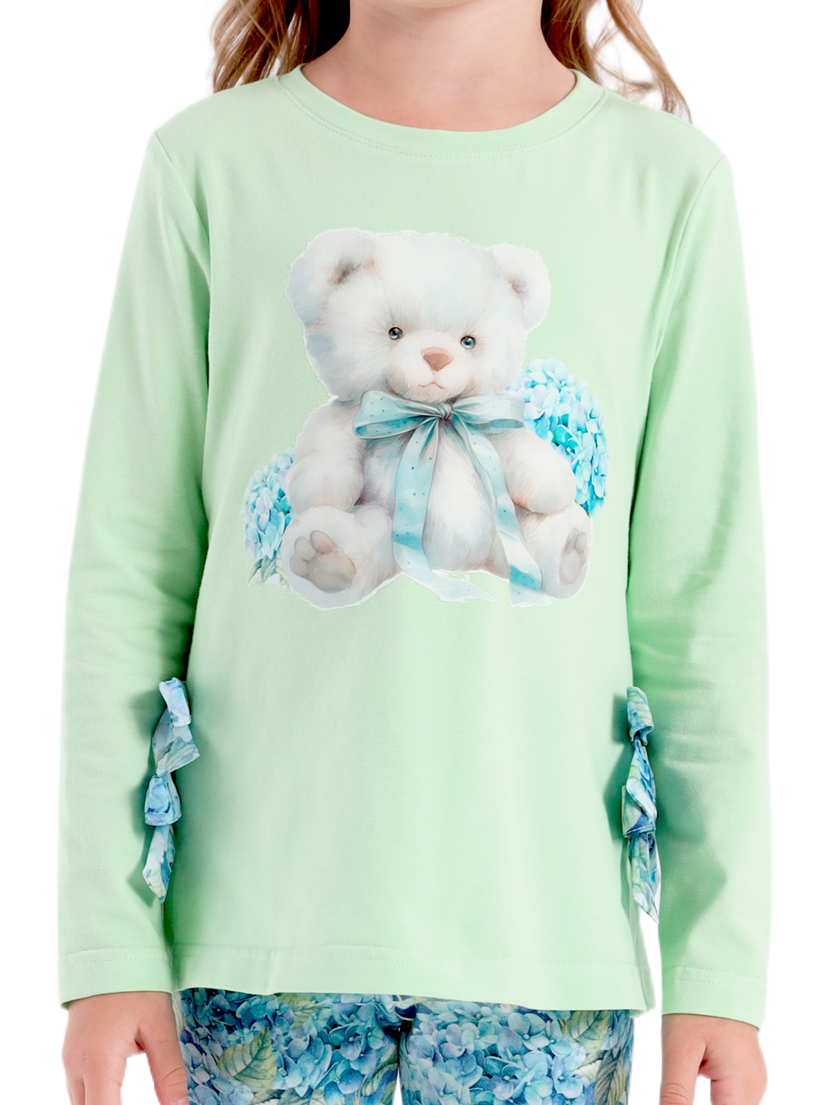 Джемпер для девочки О57302 (зеленый)