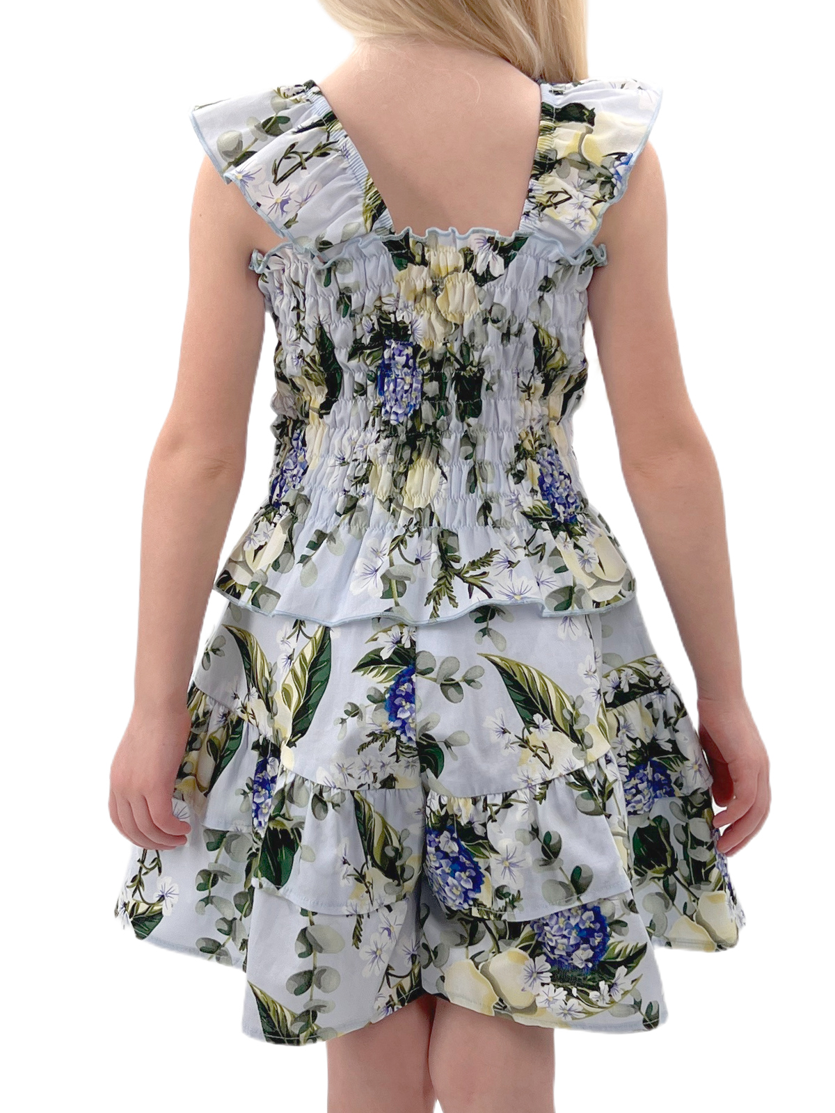 Юбка-шорты для девочки О57238 (голубой)