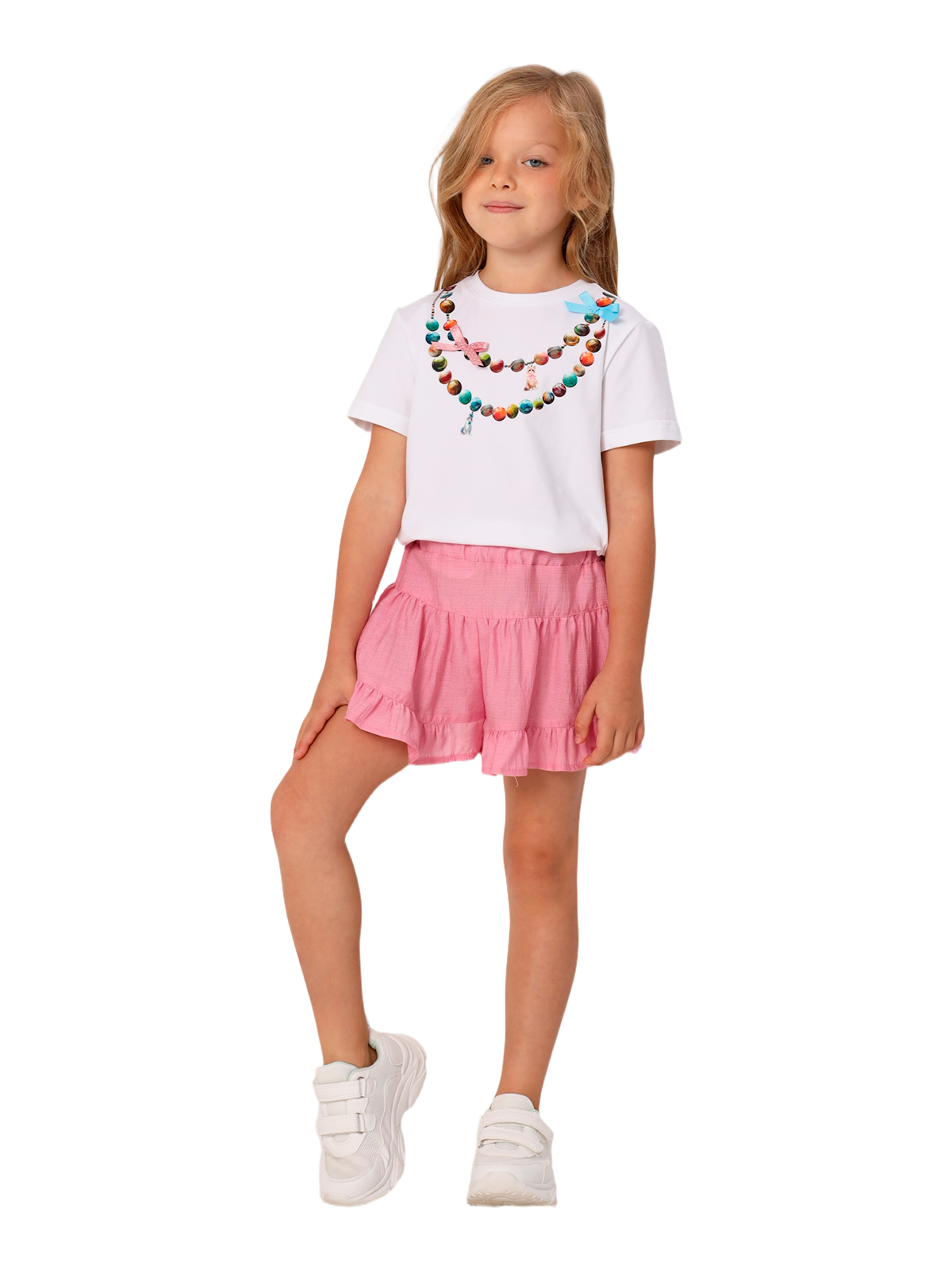 Джемпер для девочки О57234 (белый)