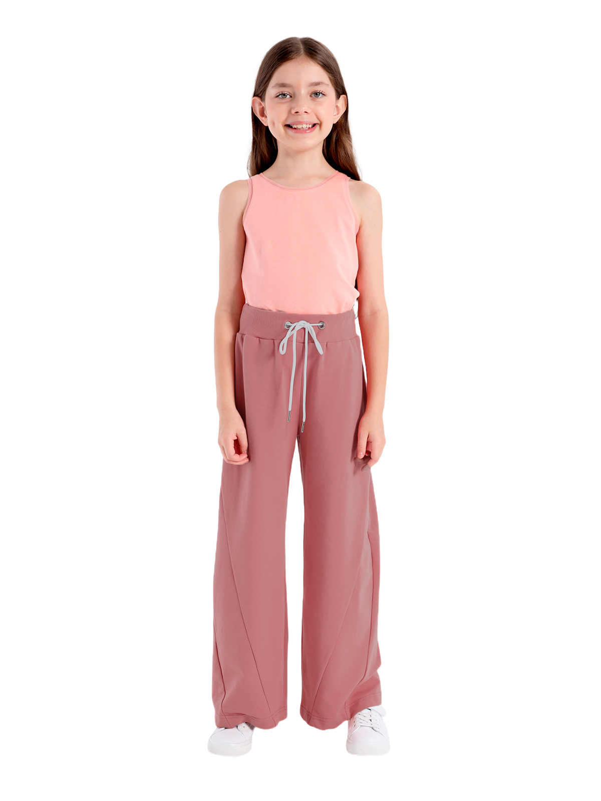 Брюки для девочки О57279 (красный)