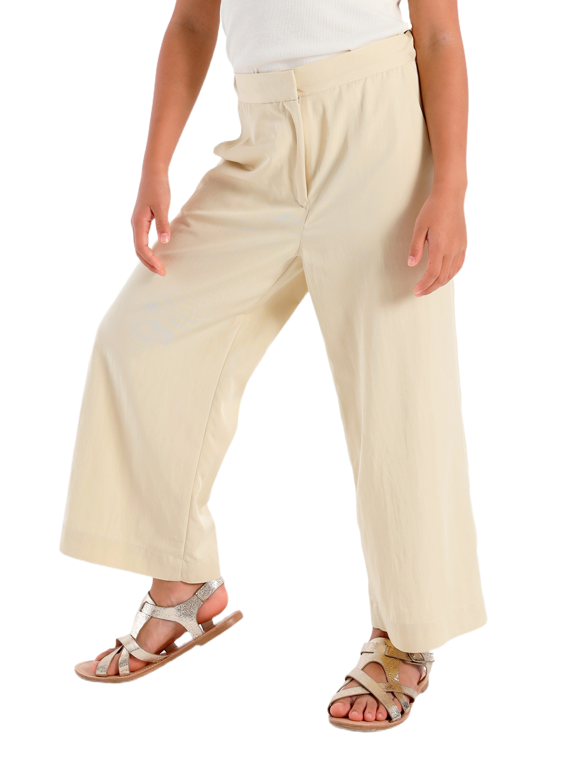 Брюки для девочки О57291 (молочный)