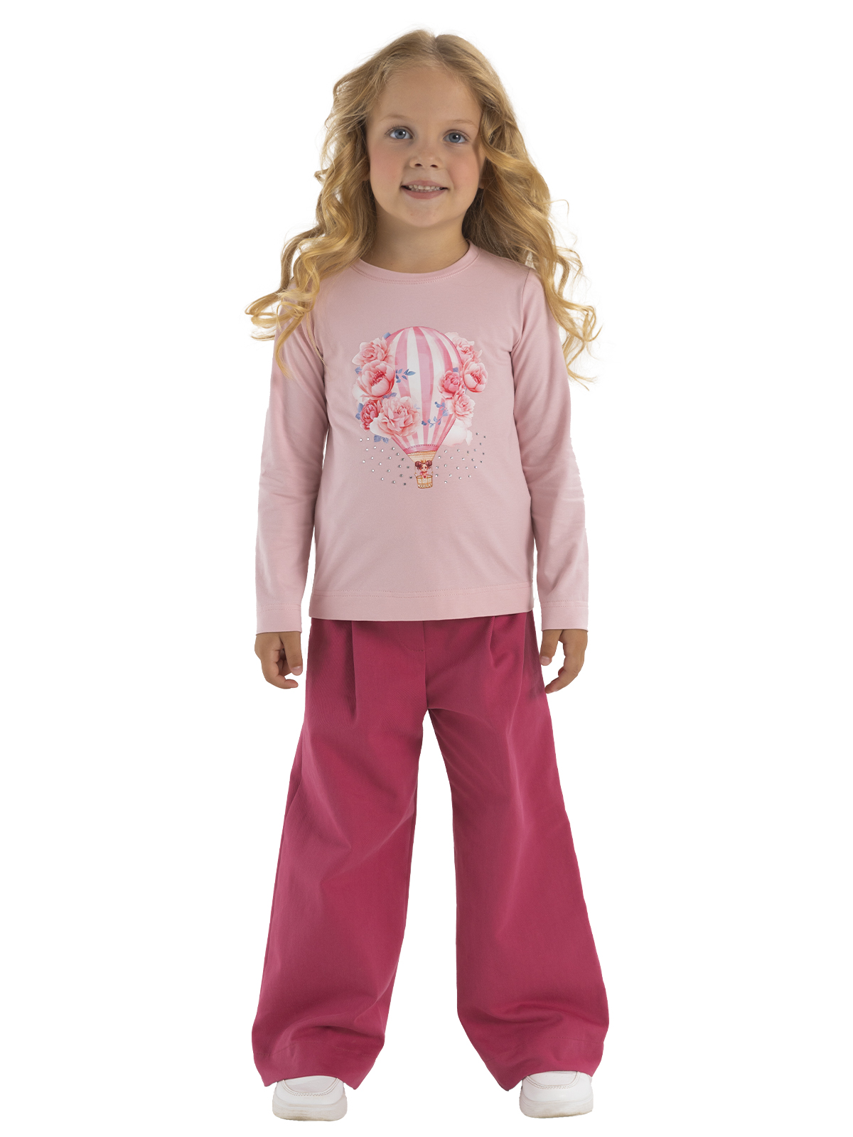 Брюки для девочки О56806 (розовый)