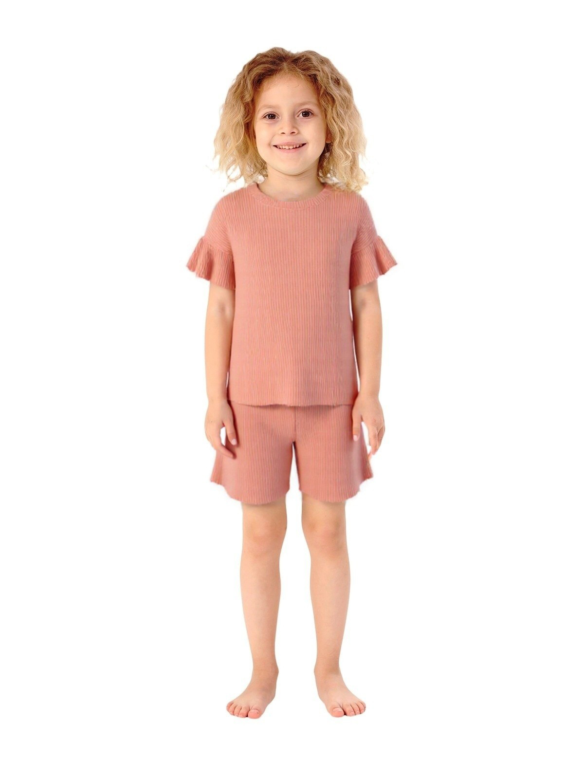 Пижама для девочки 06098 (оранжевый)