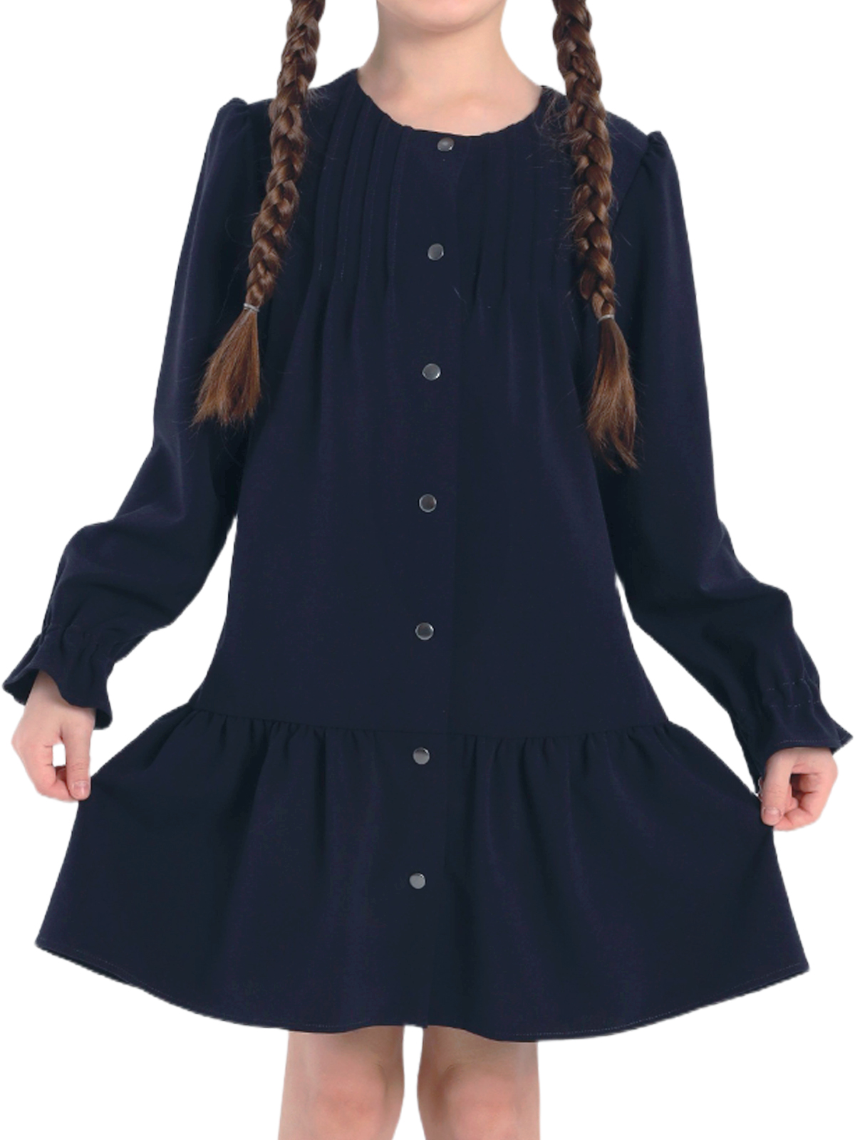 Платье для девочки О77053 (синий)