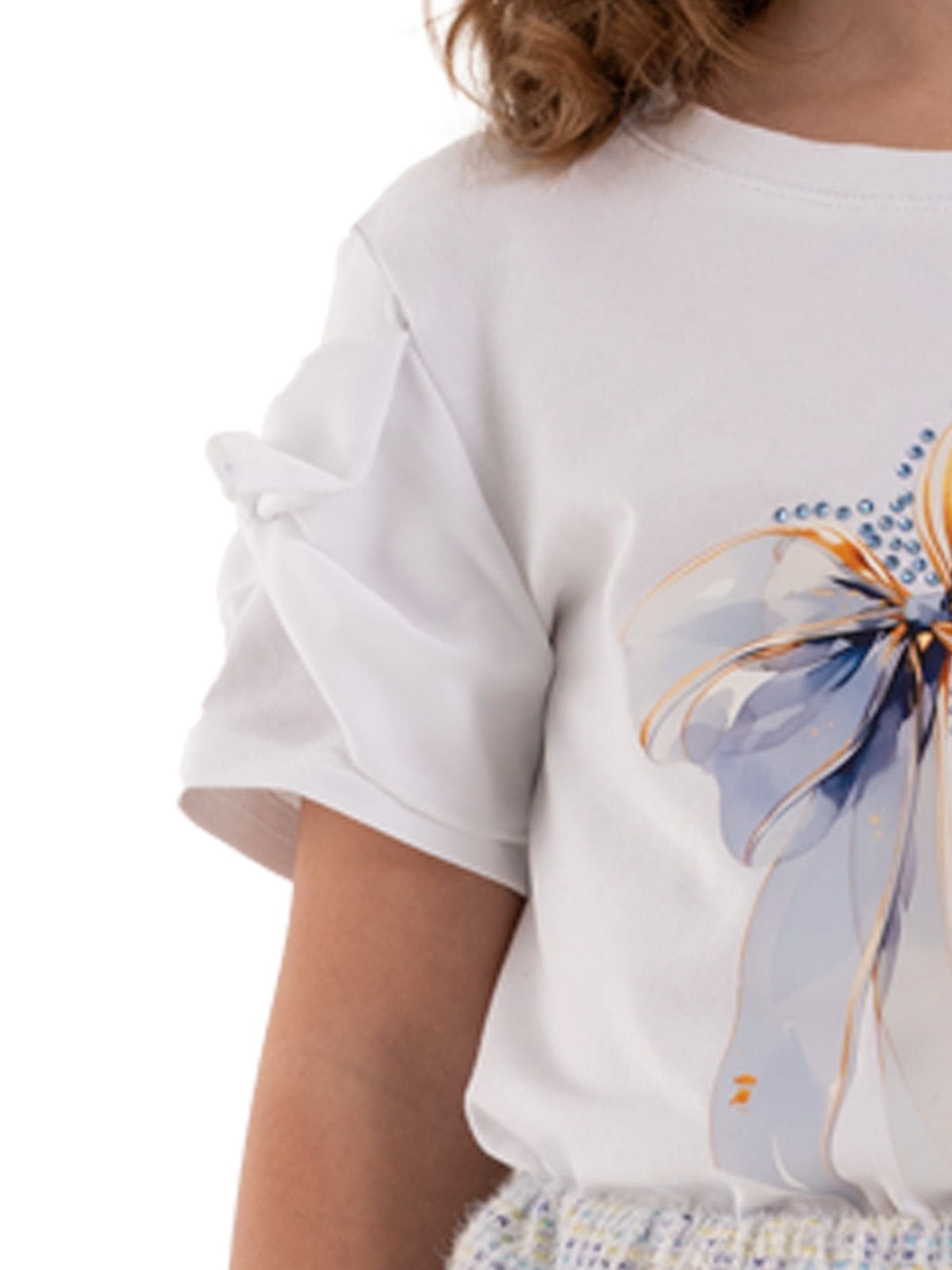 Джемпер для девочки О67193 (белый)