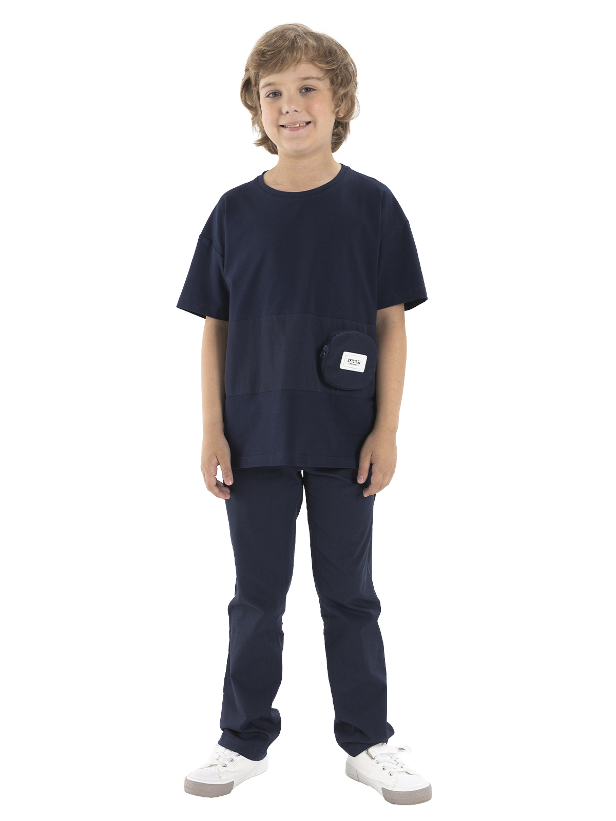 Брюки для мальчика О46945 (синий)