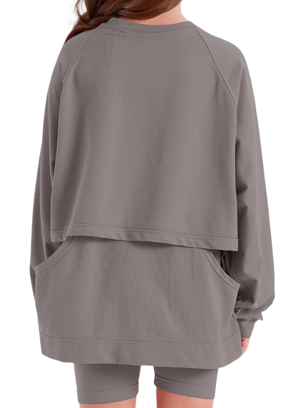 Джемпер для девочки О57282 (серый)