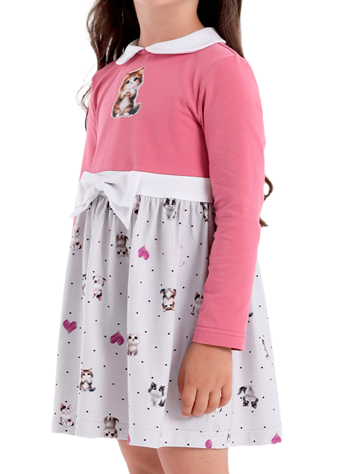 Платье для девочки О56783 (розовый)