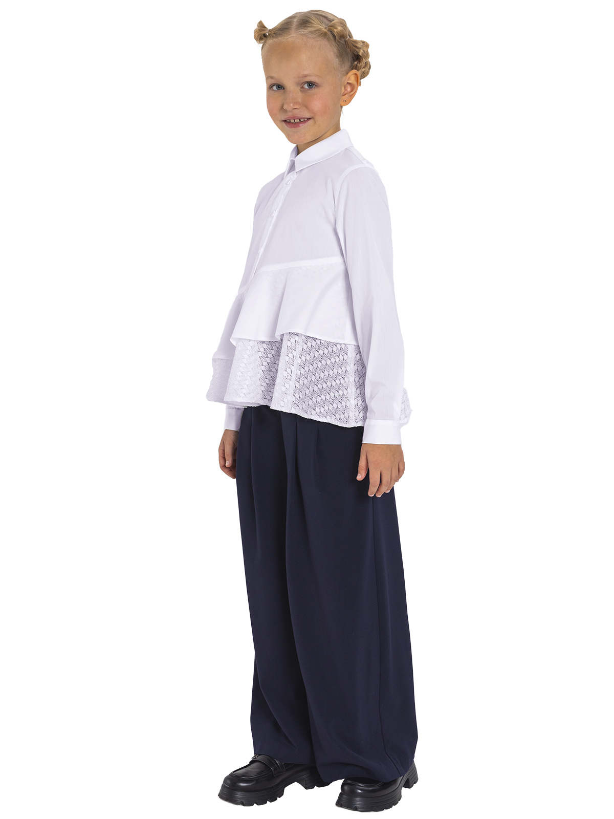 Блузка для девочки О76986 (белый)