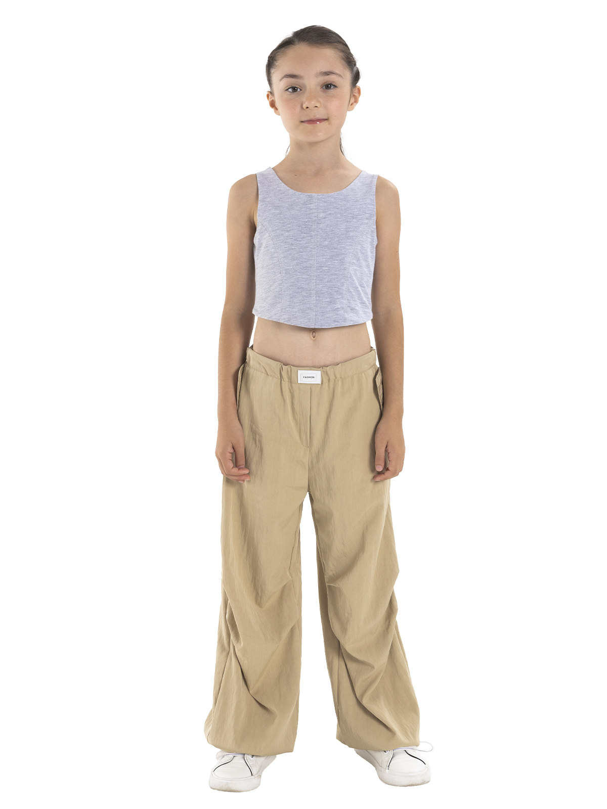 Джемпер для девочки О57021 (серый)