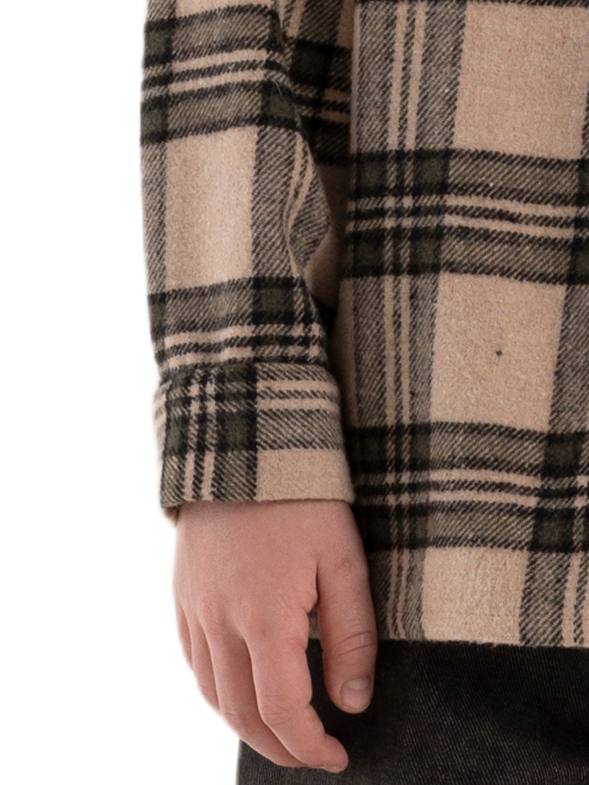 Куртка для мальчика О36207 (бежевый-зеленый)