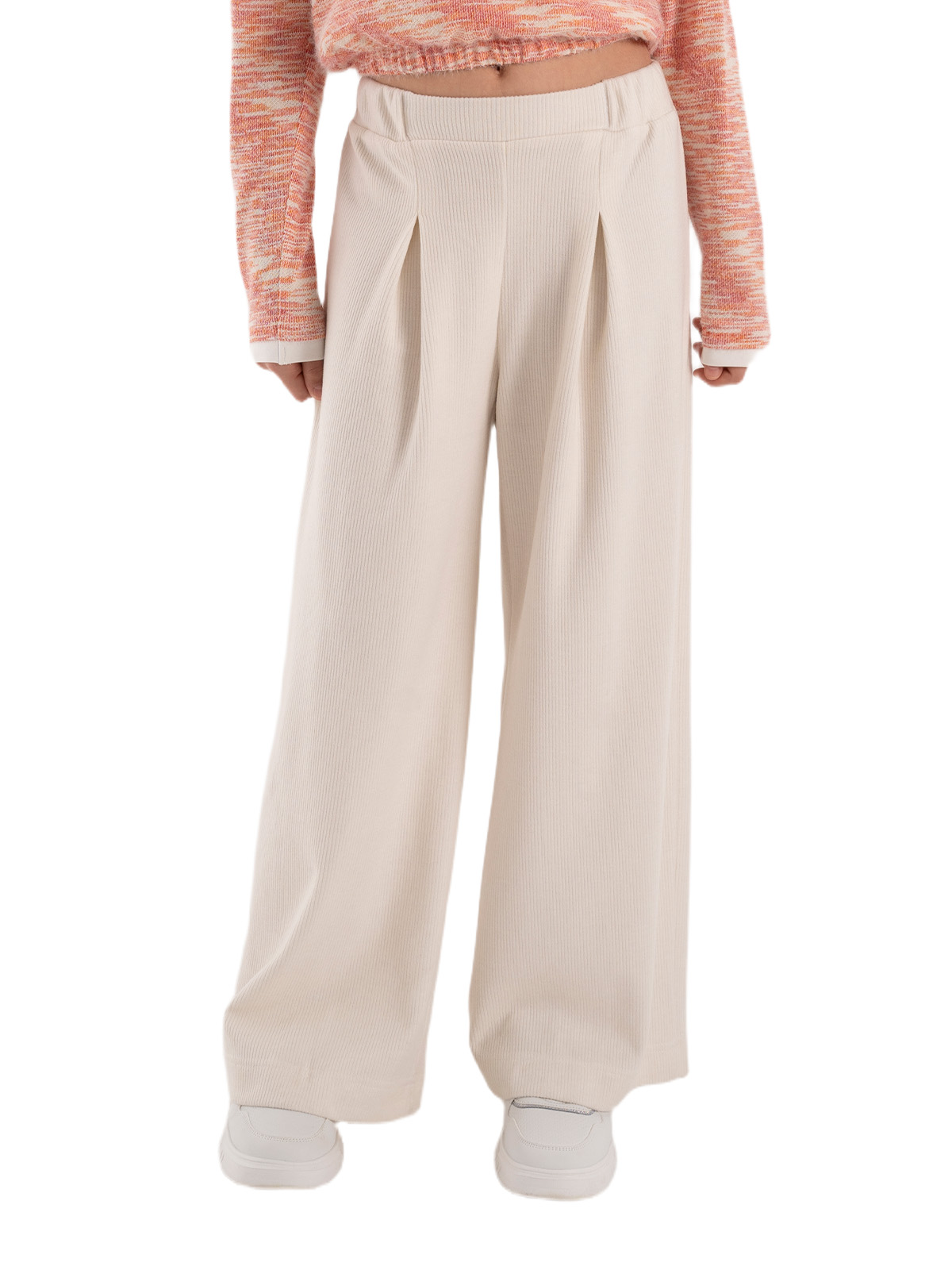 Брюки для девочки О66580 (белый)