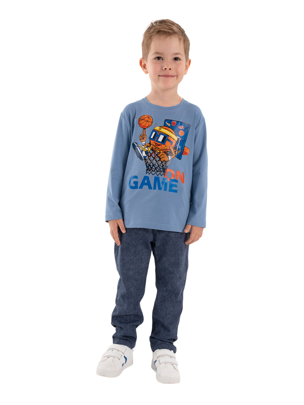 Брюки для мальчика О37123 (деним)