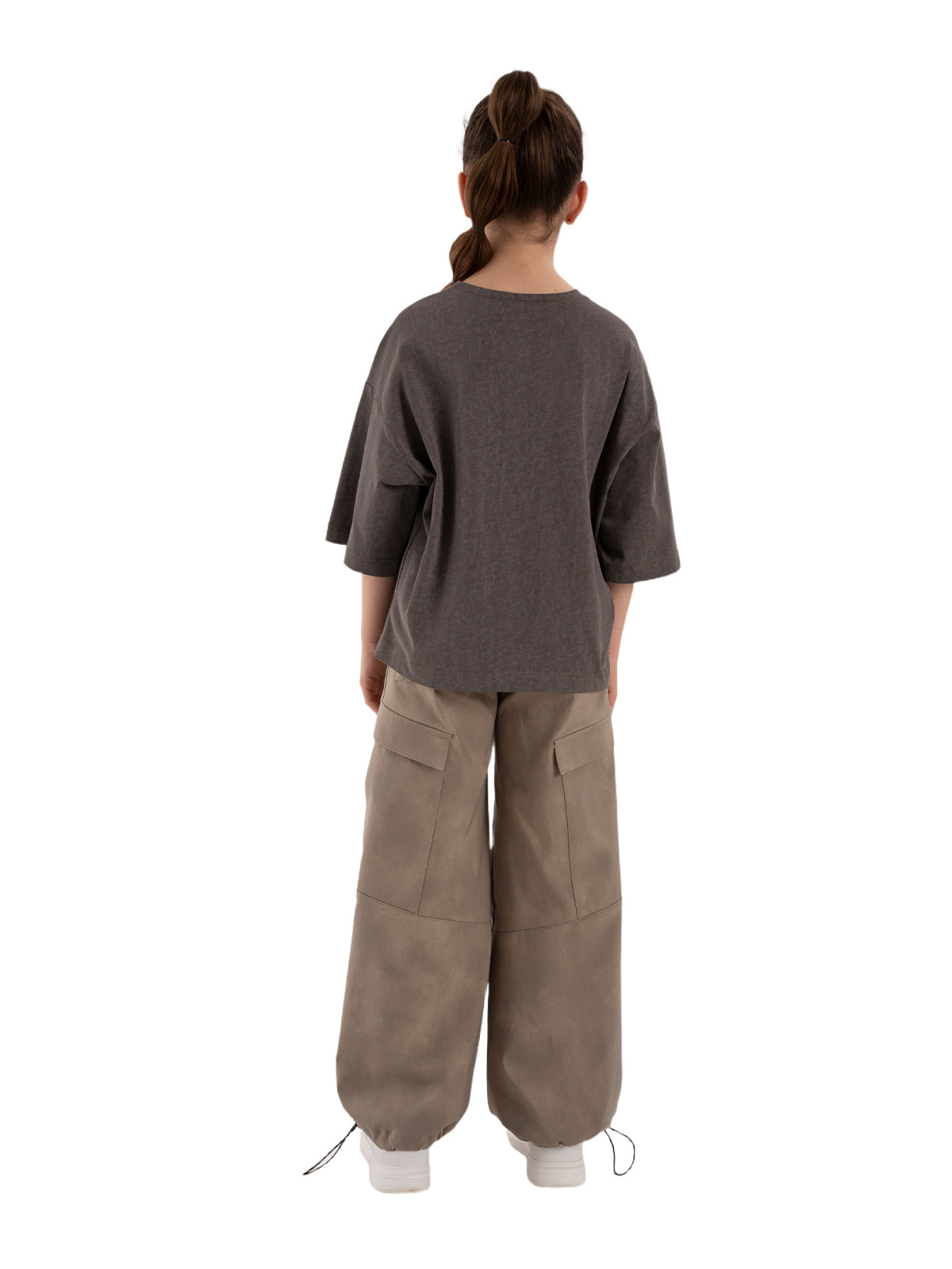 Брюки для девочки О67080 (хаки)