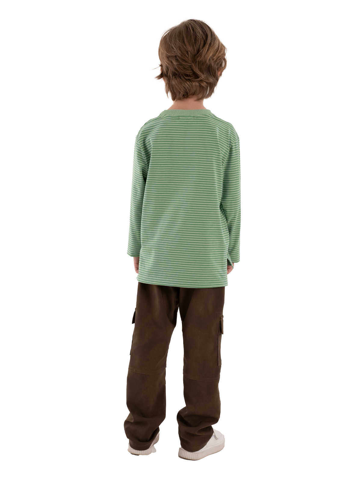 Брюки для мальчика О37184 (коричневый)