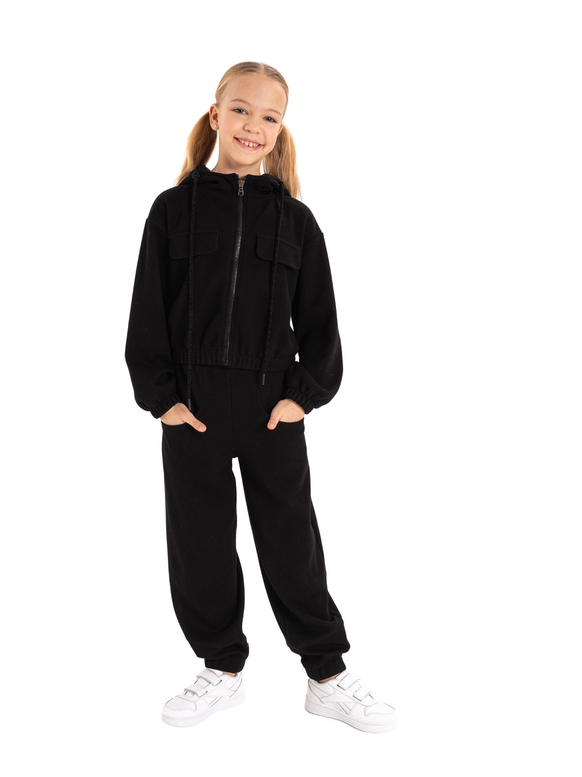 Джемпер для девочки О66589 (черный)