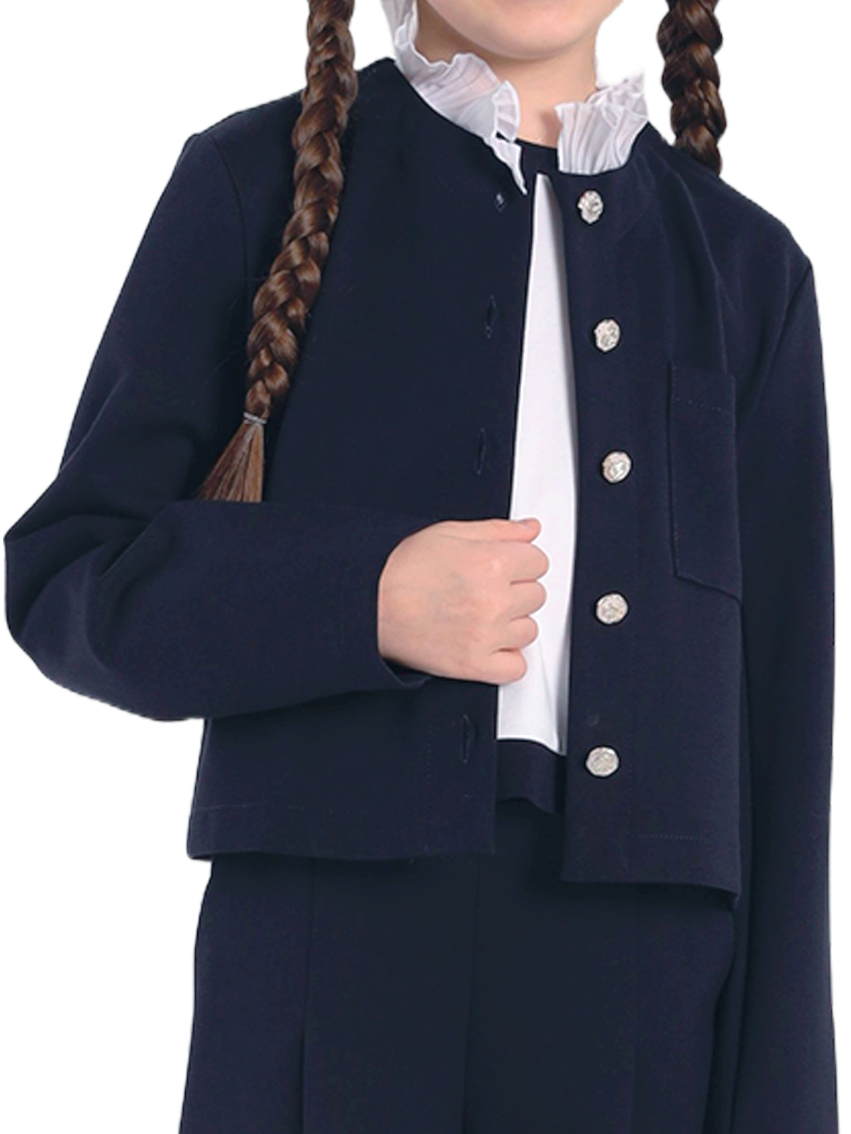 Жакет для девочки О77027 (синий)