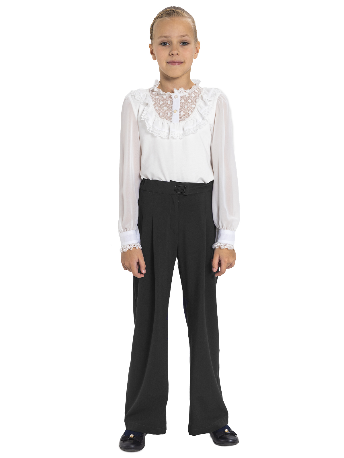 Блузка для девочки О76982 (белый)